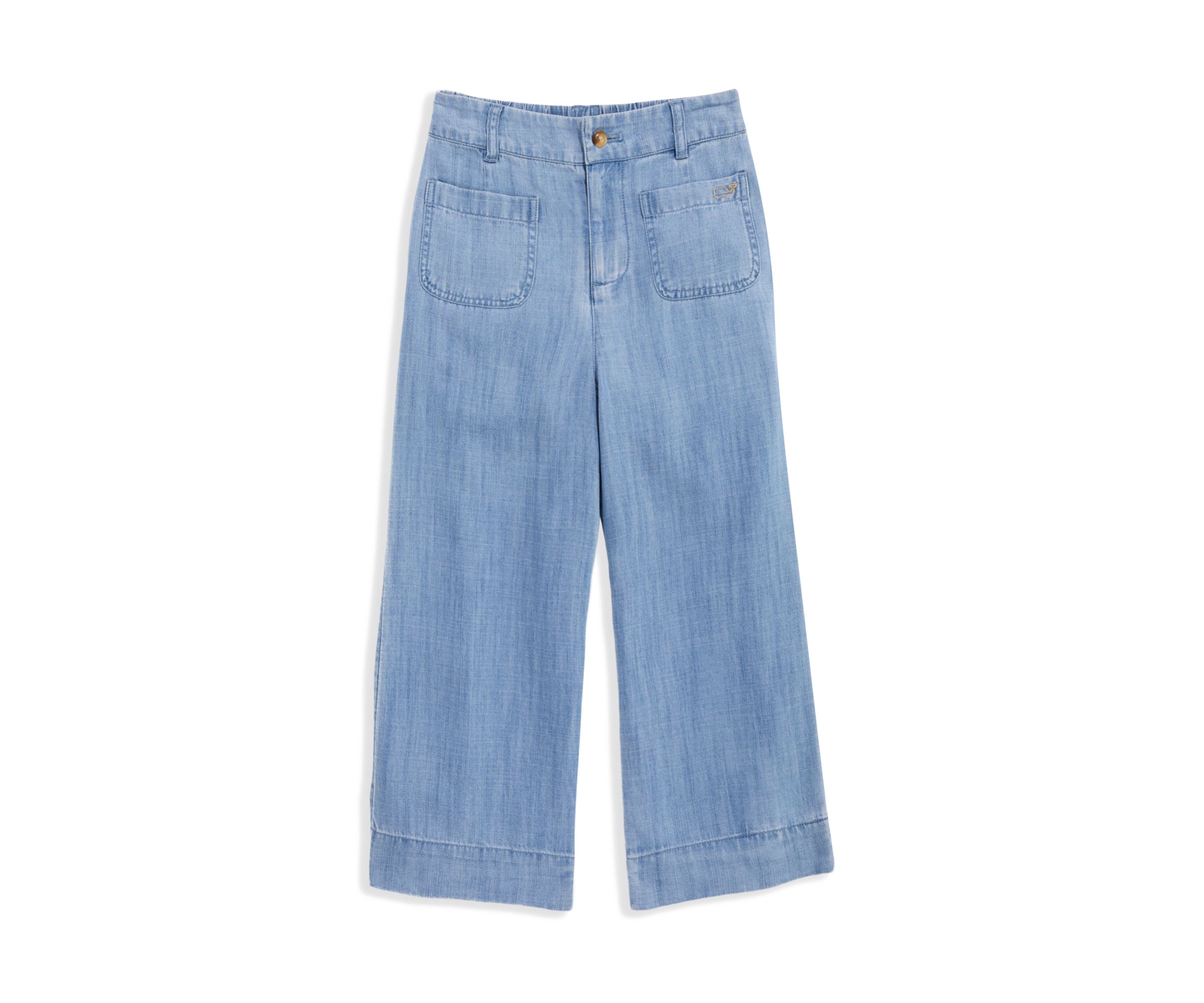 Girls 7-16 Chambray Pants