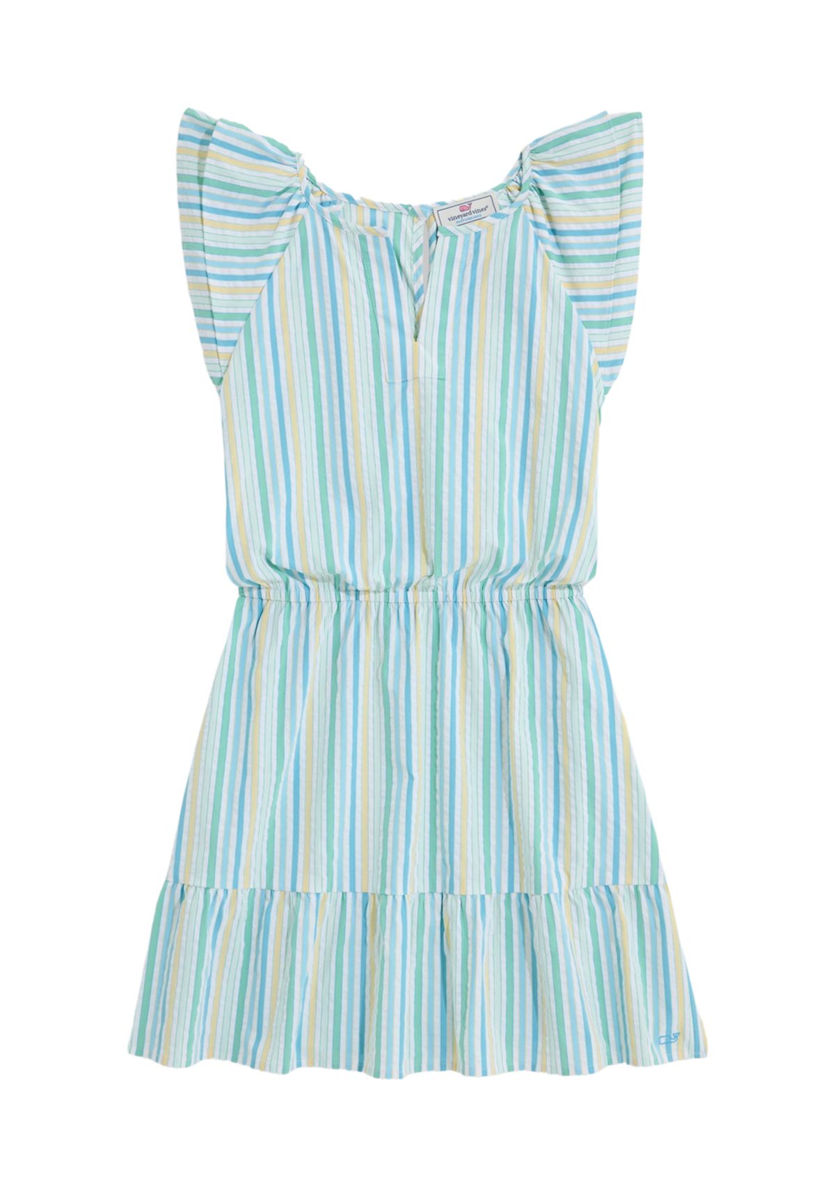 Girls 7-16 Flutter Sleeve Harbor Dress 