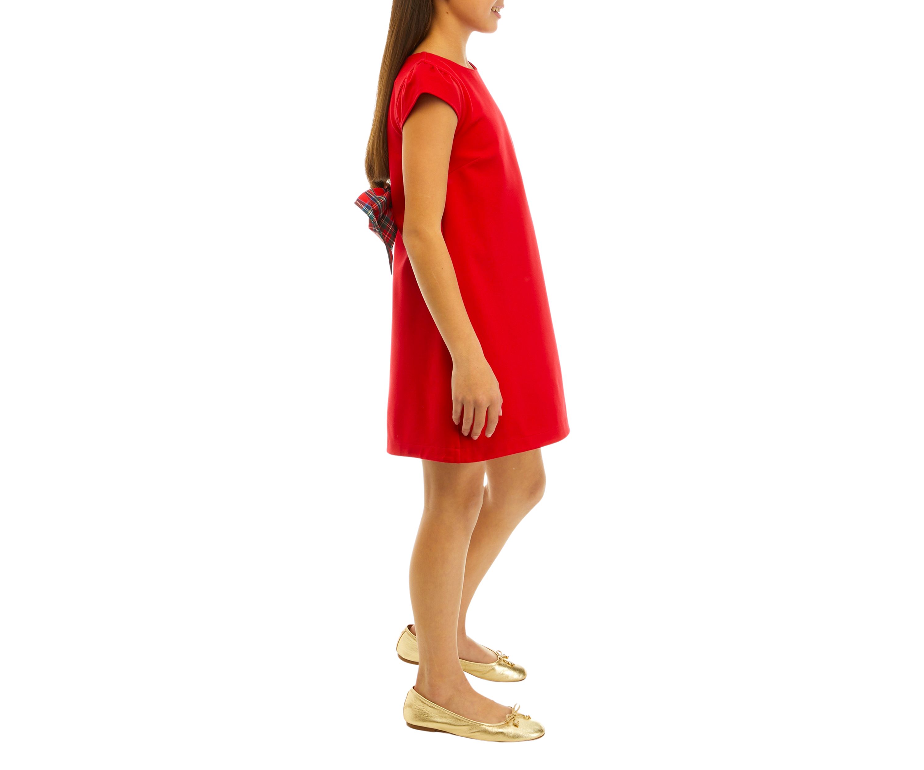 Girls 7-16 Ponte Bow Shift Dress