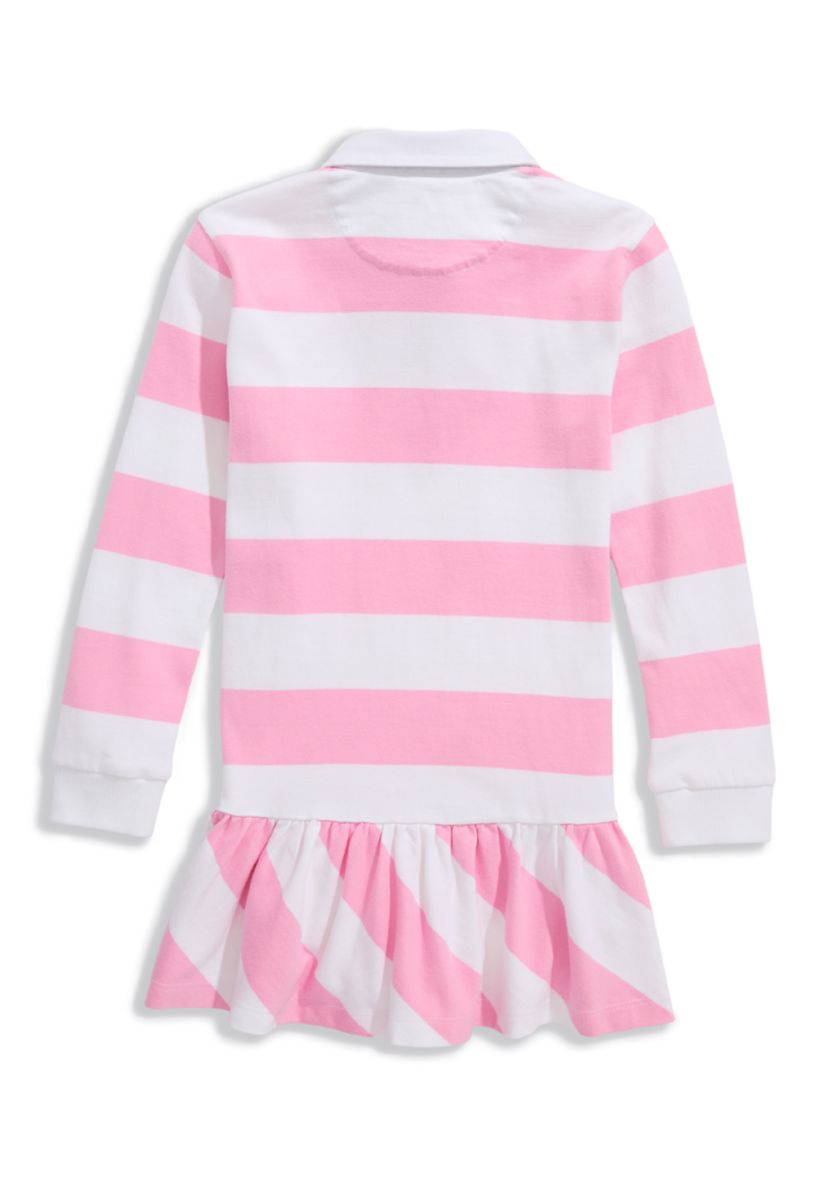 Girls 7-16 Collared Rugby Stripe Dress