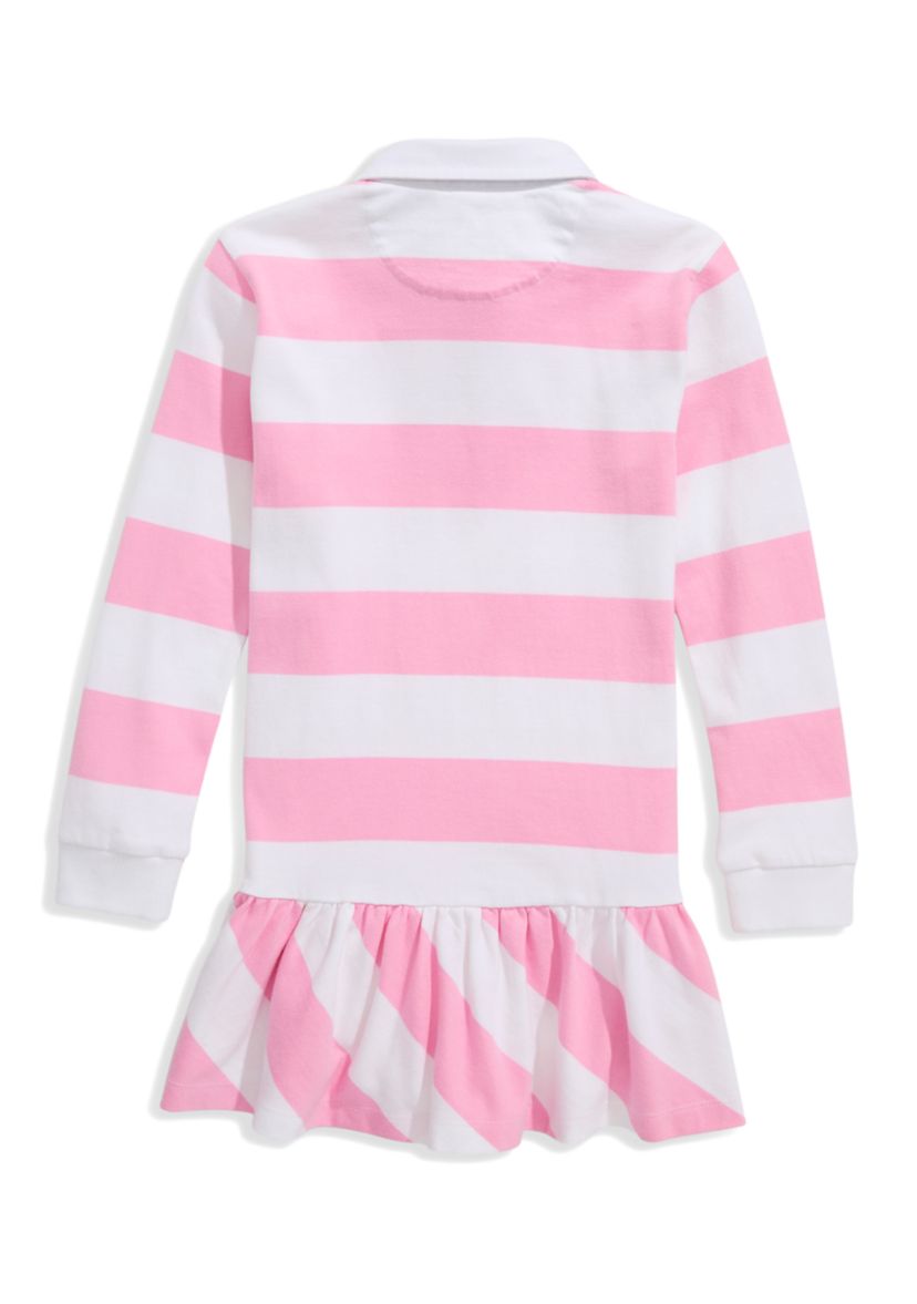 Girls 7-16 Collared Rugby Stripe Dress