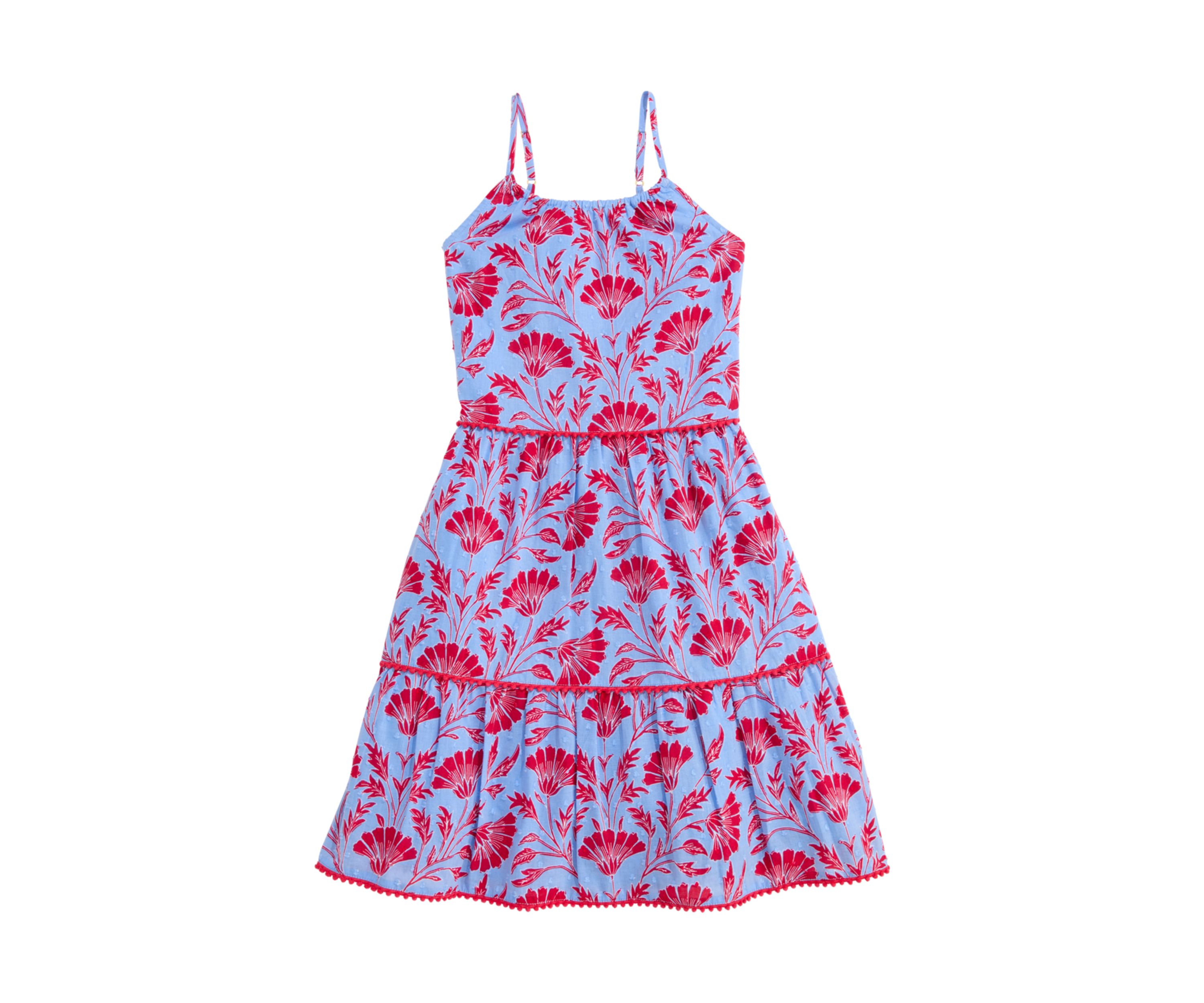 Girls 7-16 Tiered Printed Dress