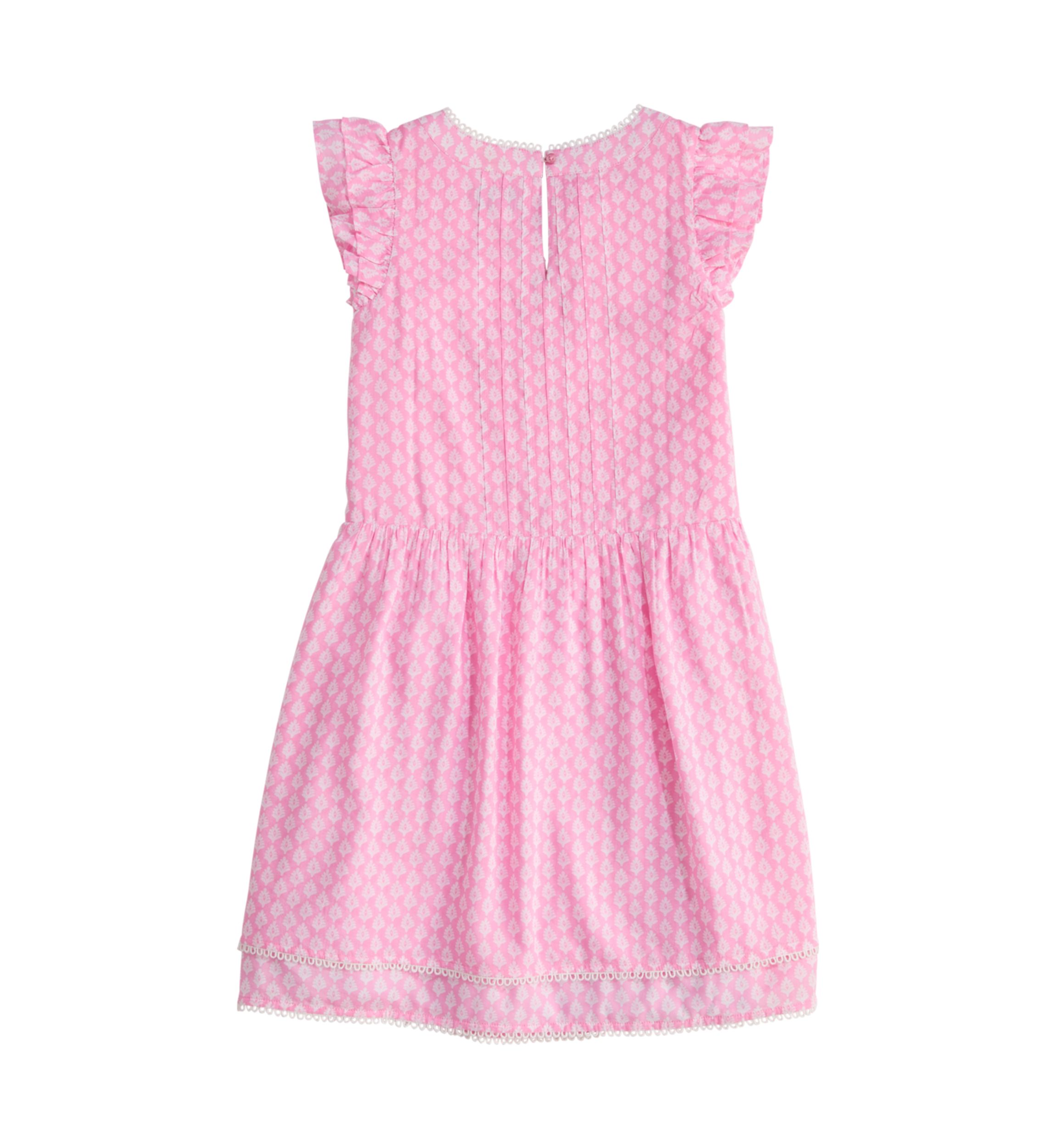 Girls 7-16 Flutter Sleeve Pintuck Dress