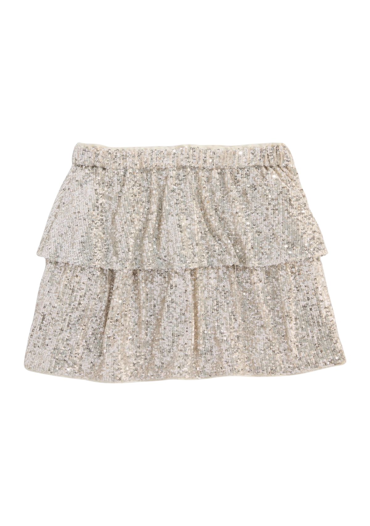 Girls 7-16 Tiered Sequin Skirt