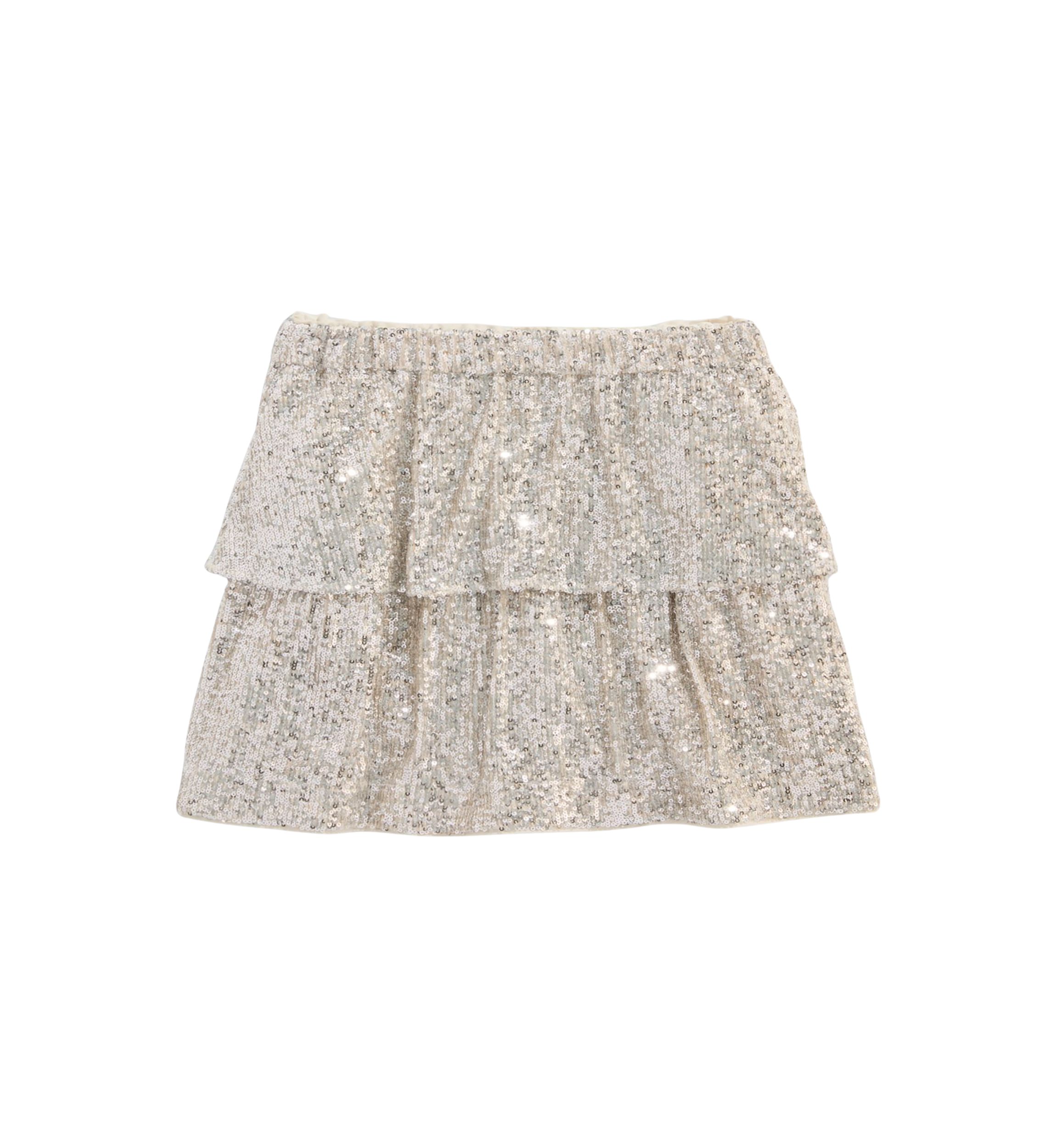 Girls 7-16 Tiered Sequin Skirt