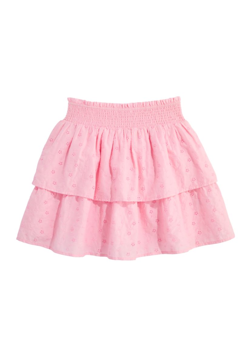 Girls 7-16 Tiered Eyelet Skirt 