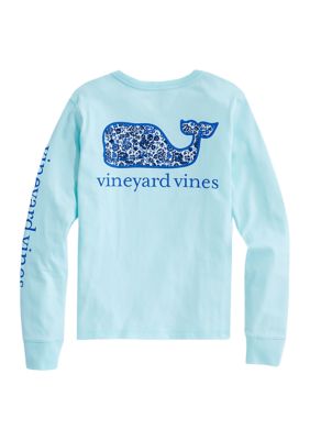 Vineyard Vines Girls 7-16 Long Sleeve Among the Flowers Graphic T-Shirt ...