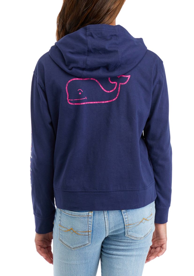 Girls 7-16 Graphic Hooded Long Sleeve T-Shirt