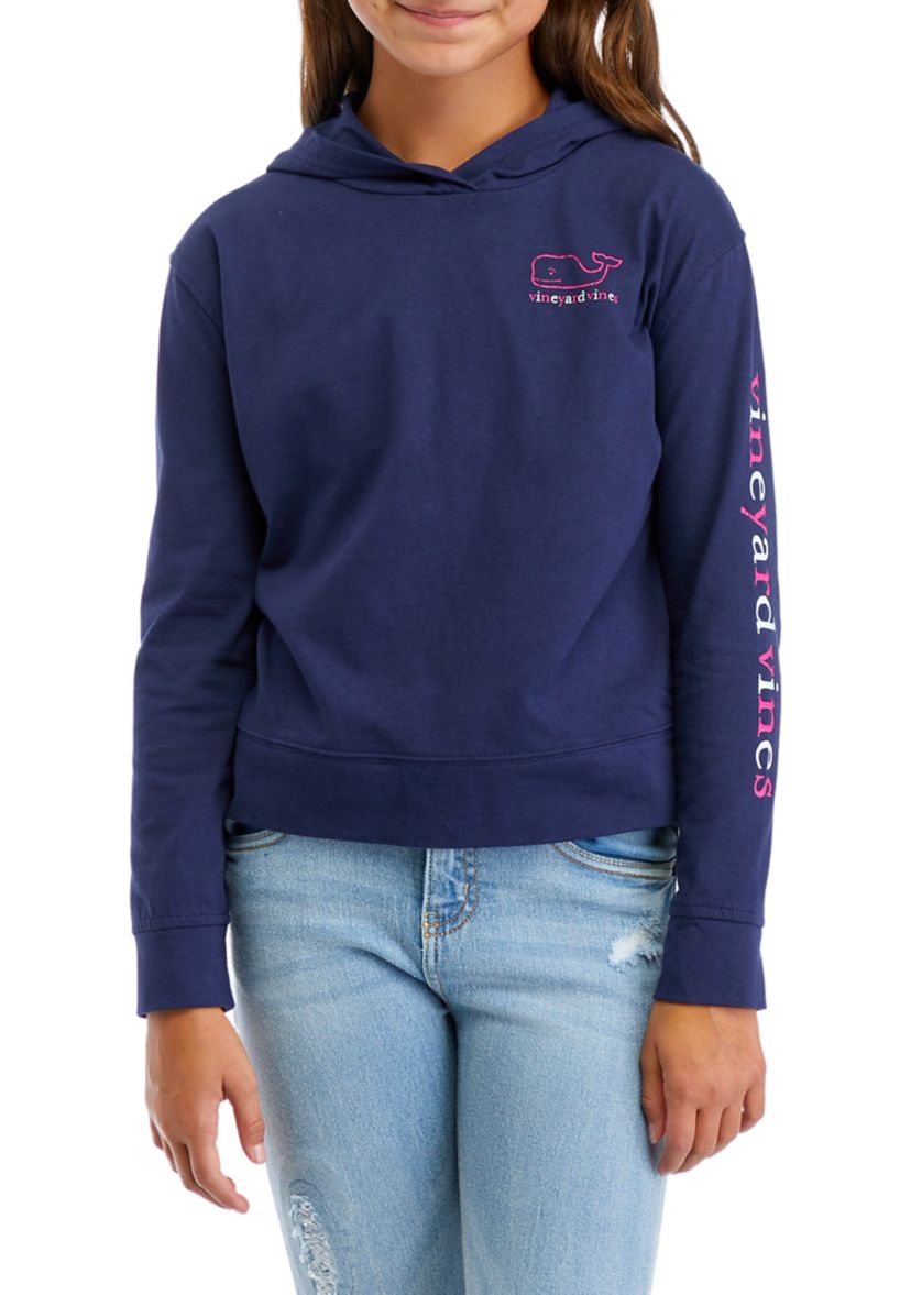 Girls 7-16 Graphic Hooded Long Sleeve T-Shirt