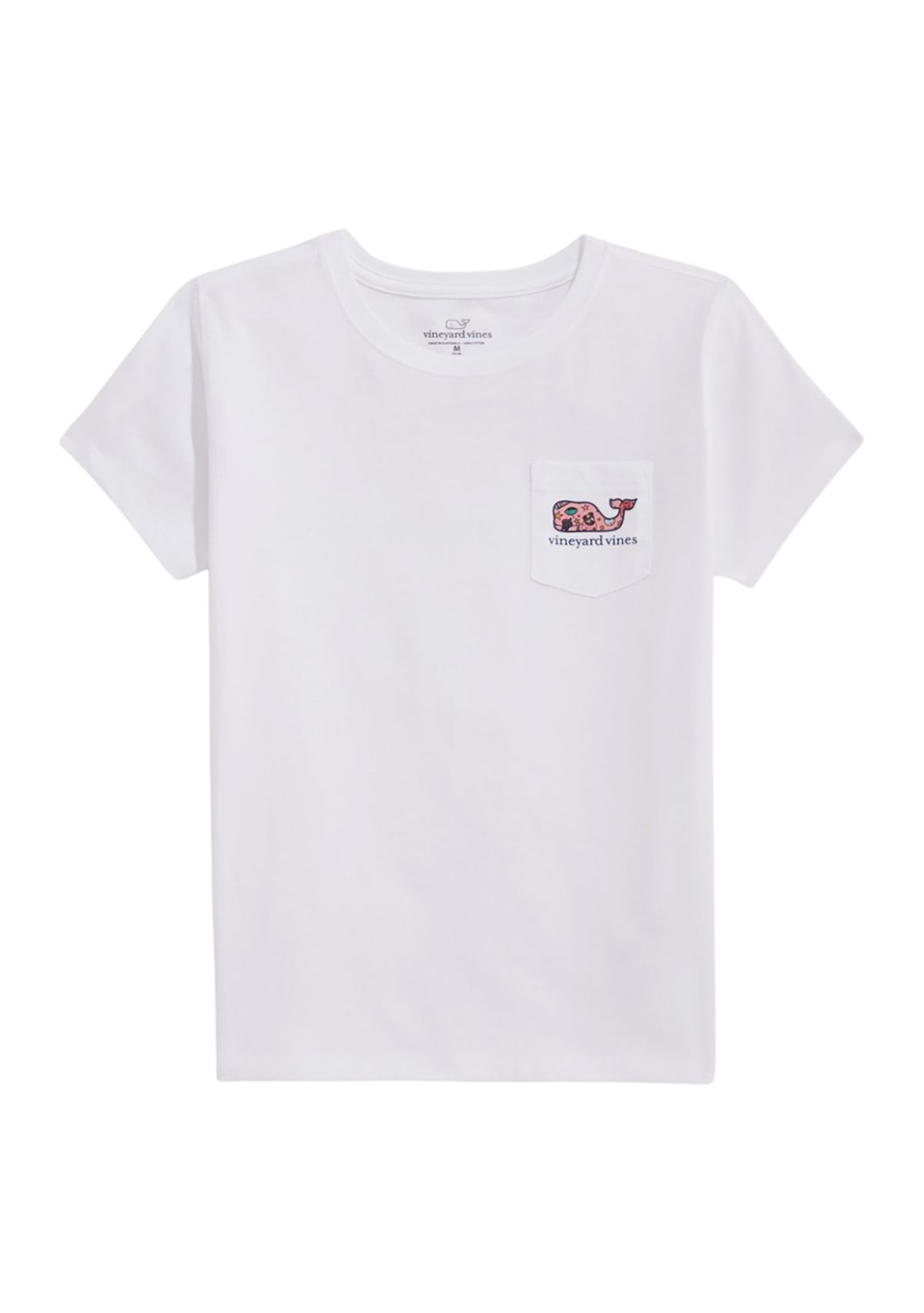 Girls 7-16 Team Spirit Filled Whale Short Sleeve T-Shirt