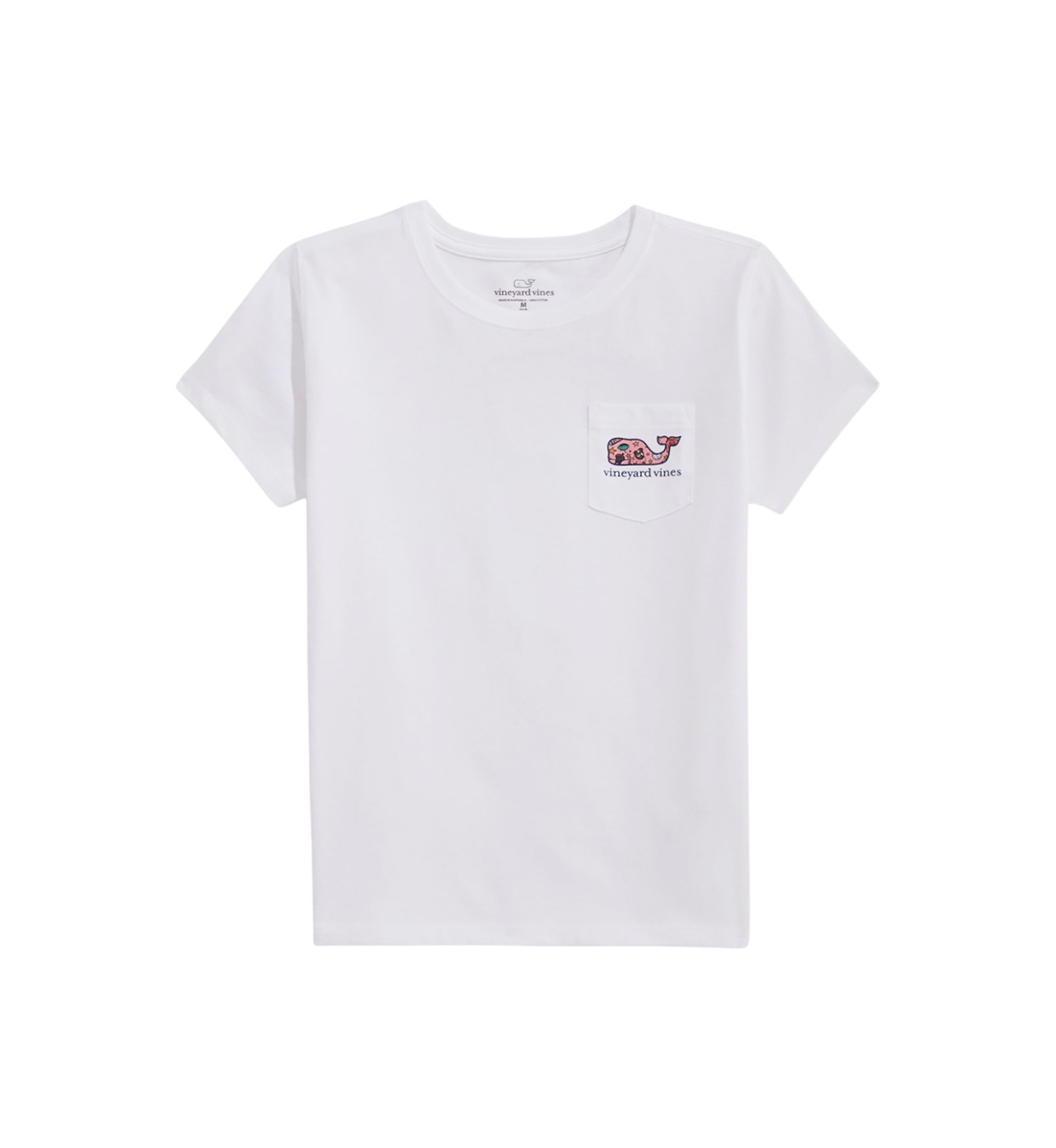 Girls 7-16 Team Spirit Filled Whale Short Sleeve T-Shirt
