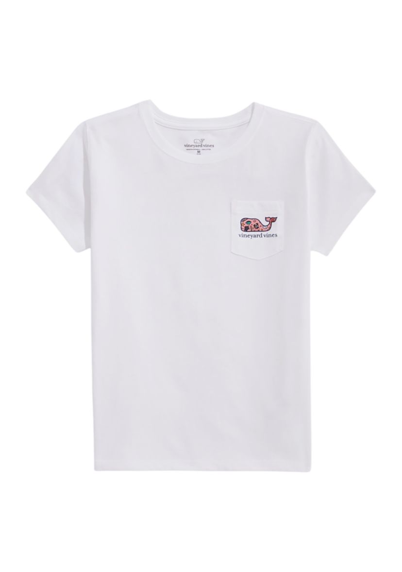Girls 7-16 Team Spirit Filled Whale Short Sleeve T-Shirt