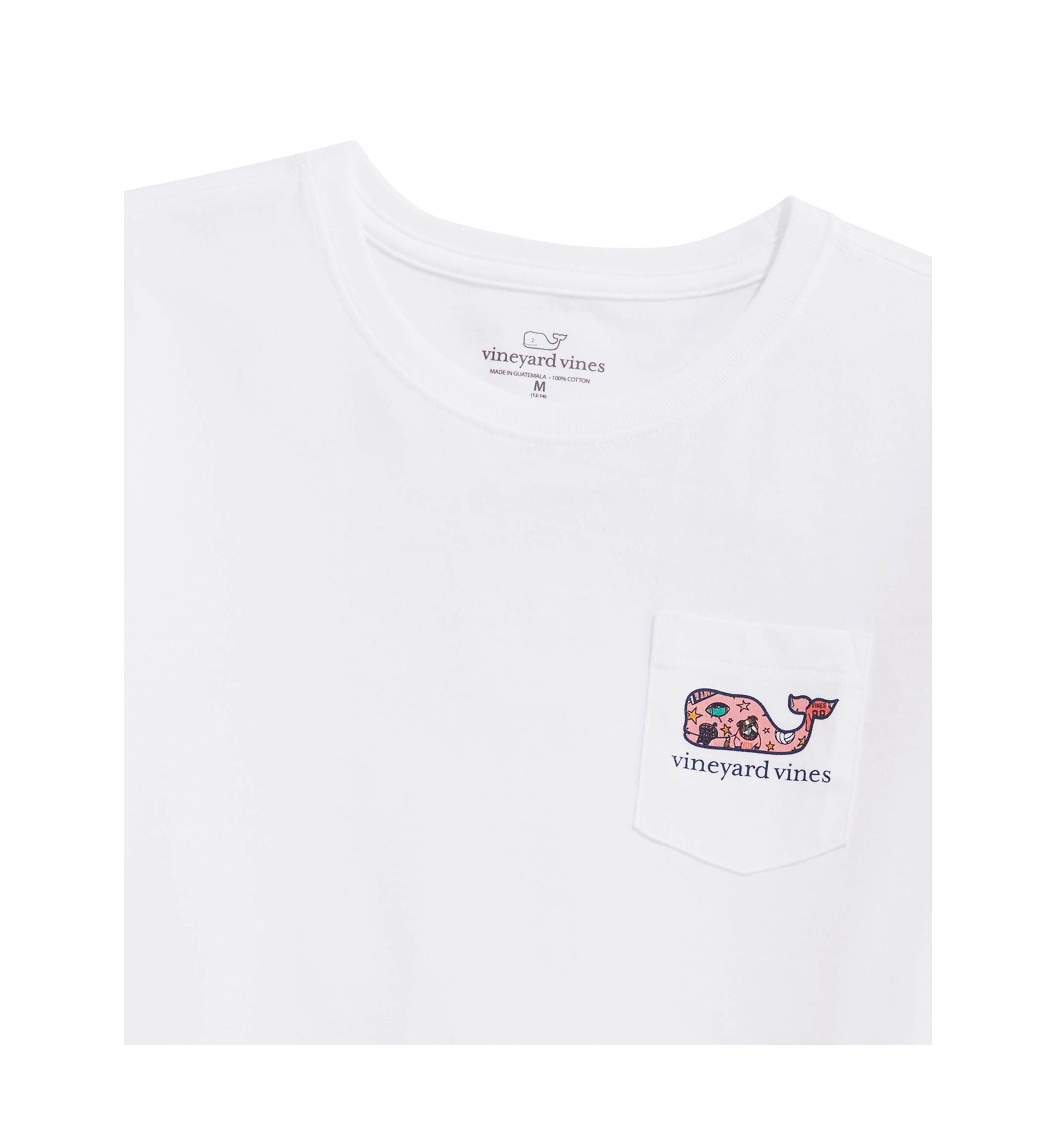 Girls 7-16 Team Spirit Filled Whale Short Sleeve T-Shirt