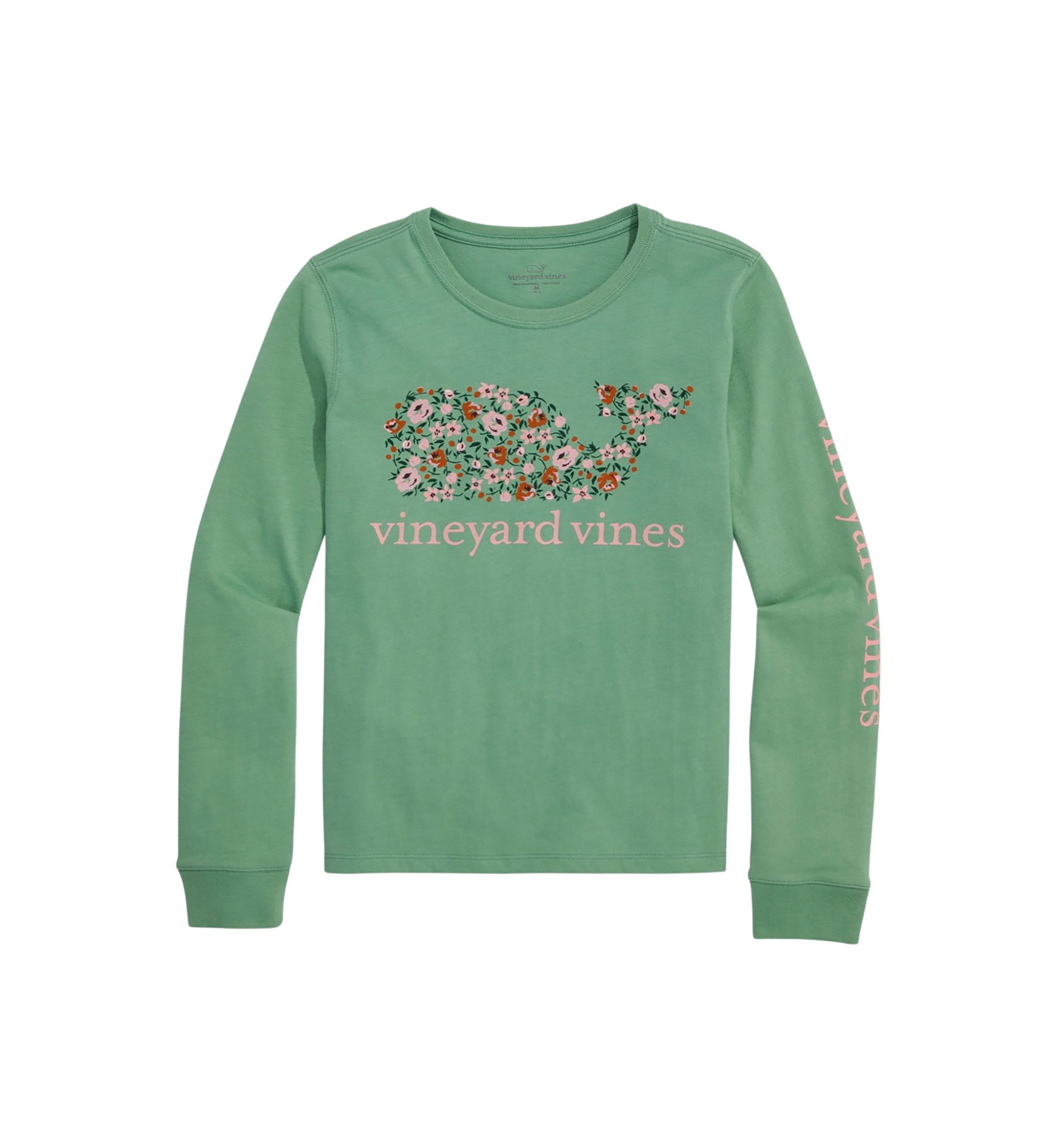 Girls 7-16 Ditsy Whale Floral Filled T-Shirt