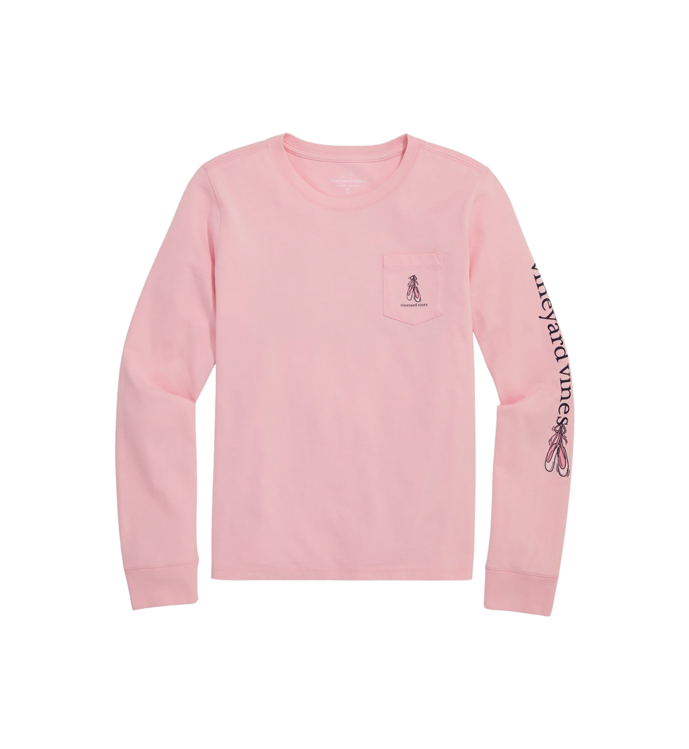 Girls 7-16 Ballerina Whale Pocket T-Shirt