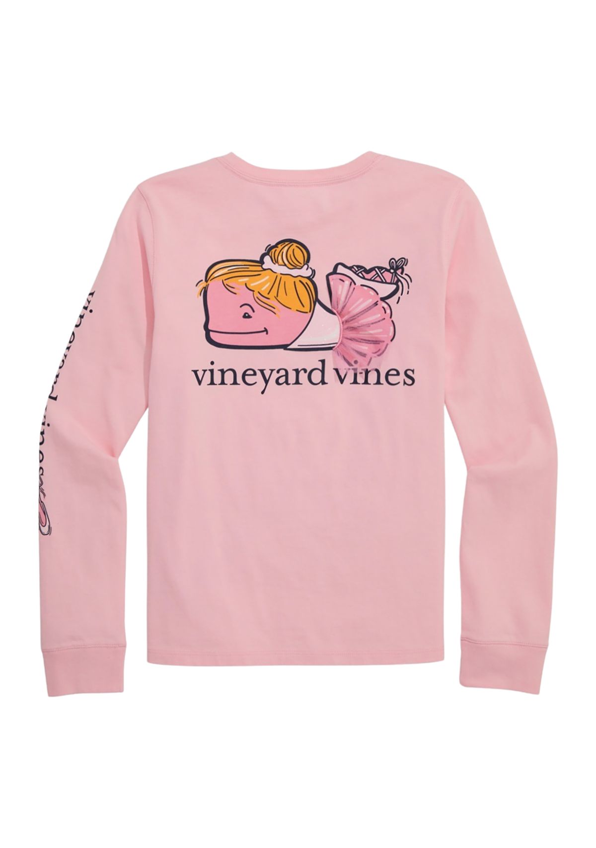 Girls 7-16 Ballerina Whale Pocket T-Shirt