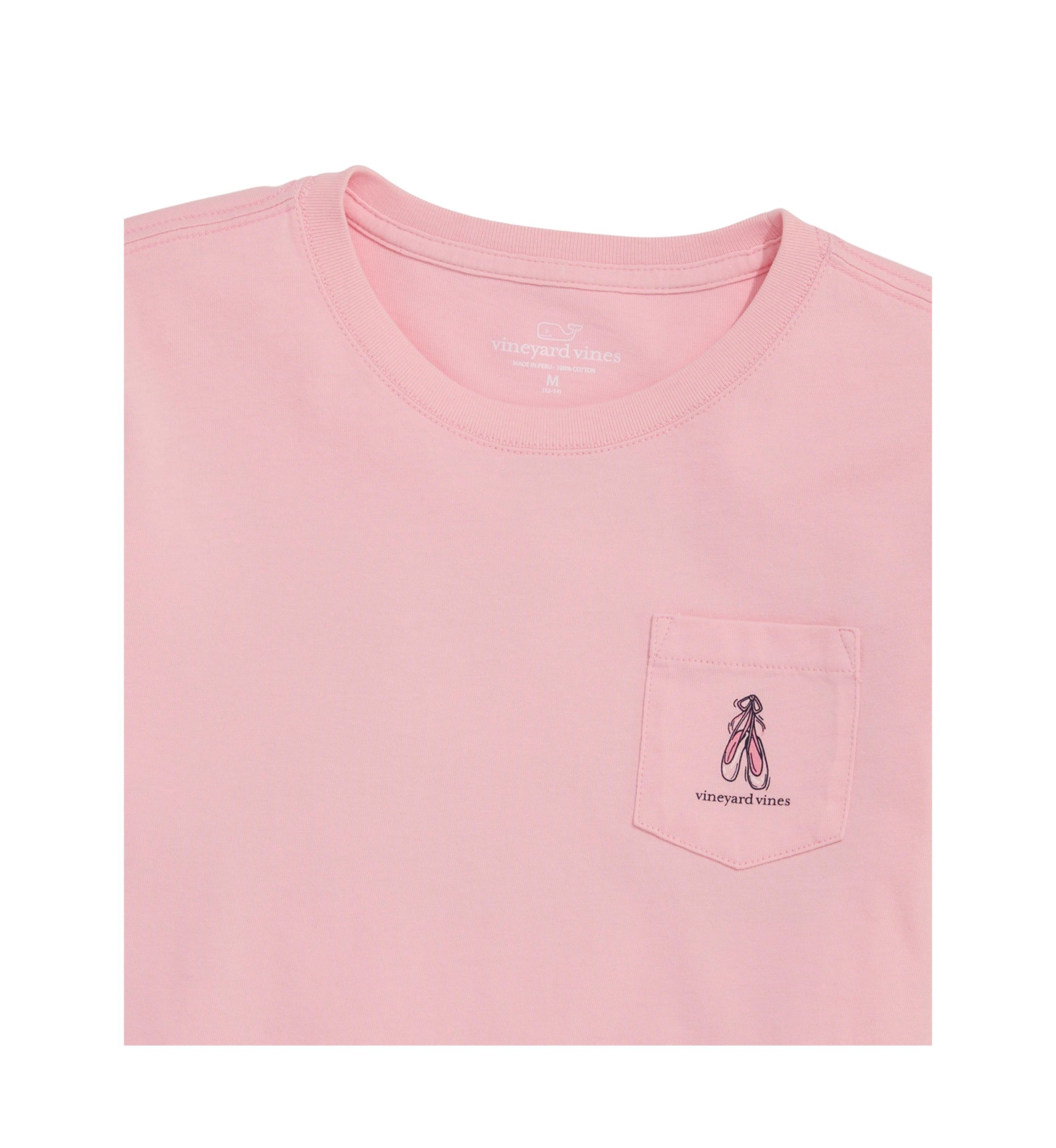Girls 7-16 Ballerina Whale Pocket T-Shirt