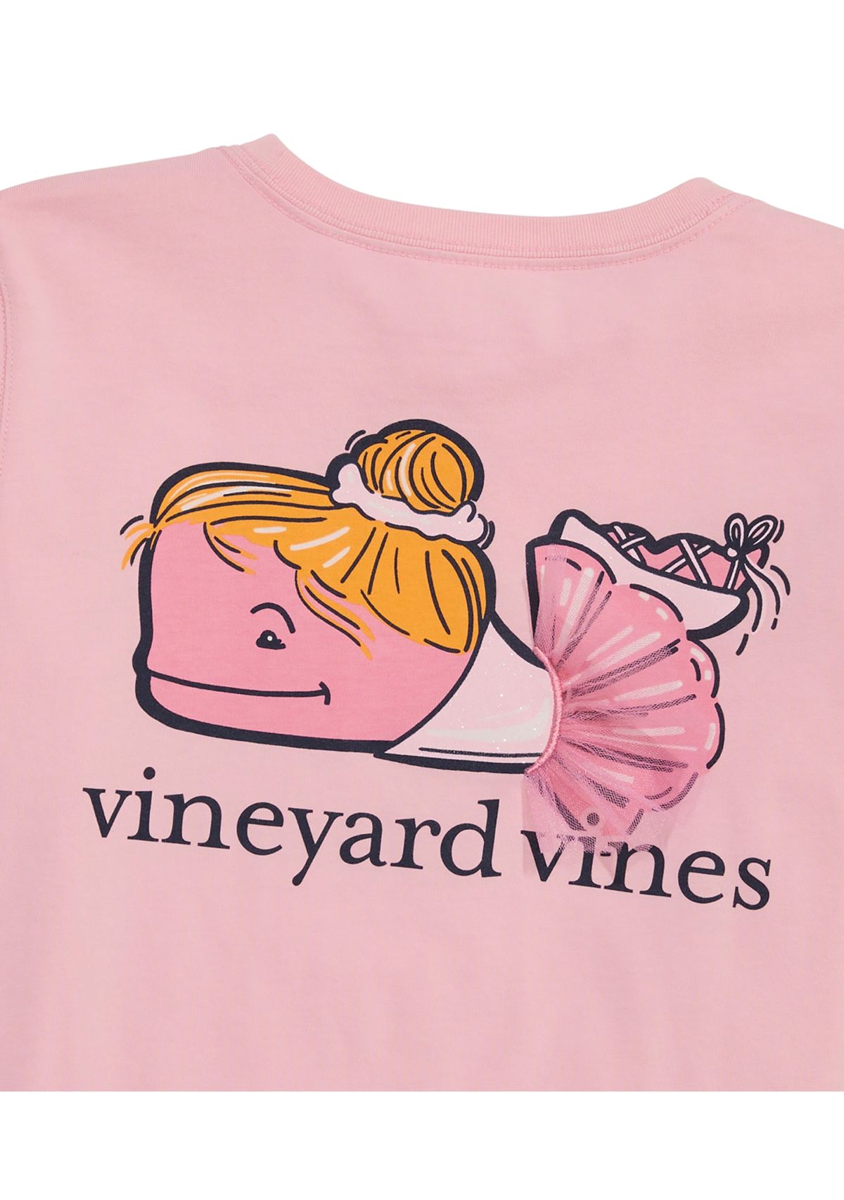Girls 7-16 Ballerina Whale Pocket T-Shirt