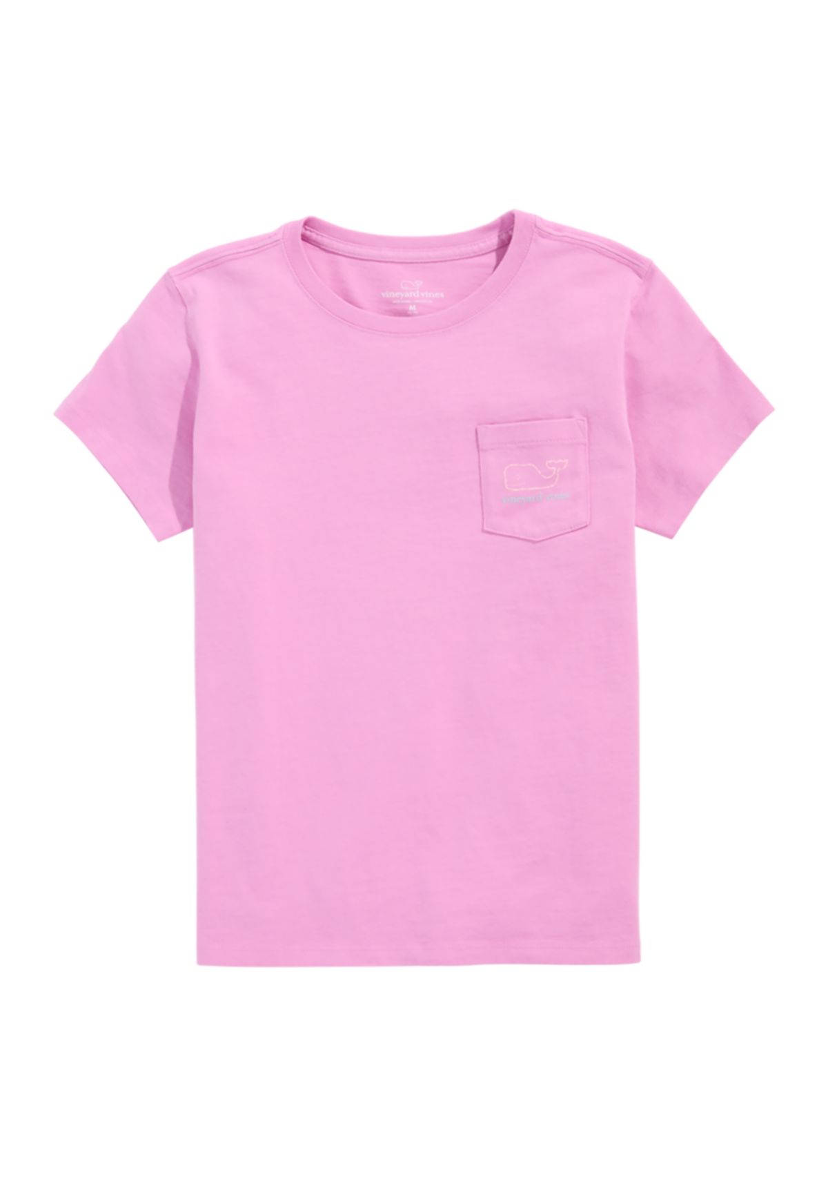 Girls 7-16 Vintage Whale Short Sleeve Pocket T-Shirt