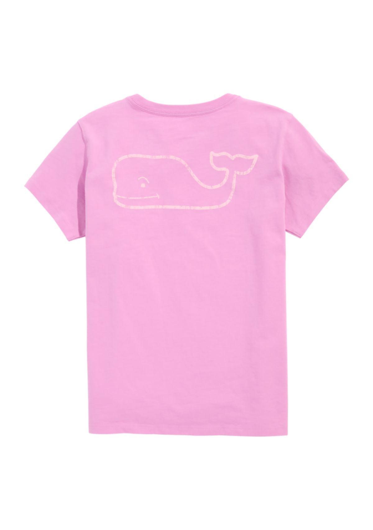 Girls 7-16 Vintage Whale Short Sleeve Pocket T-Shirt