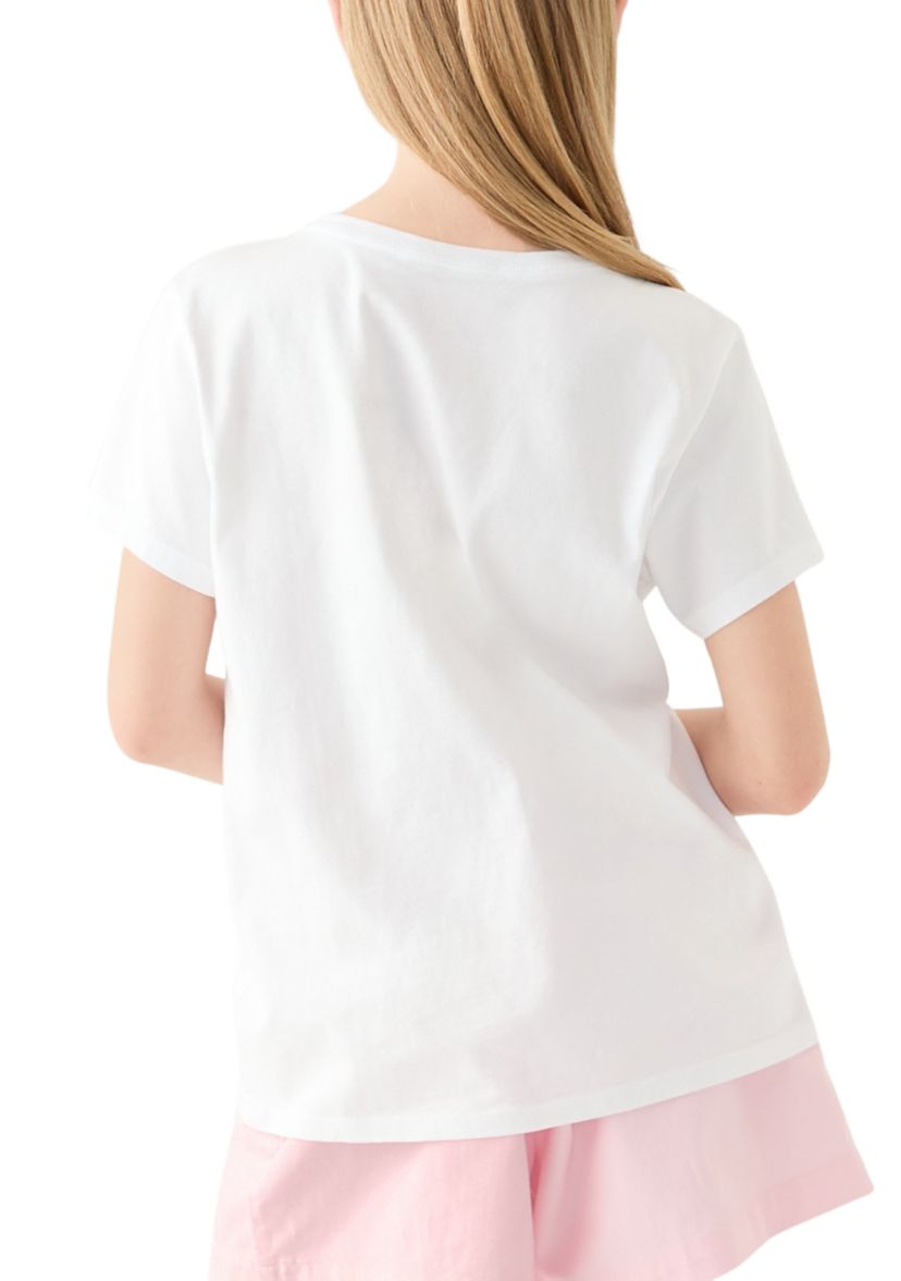 Girls 7-16 Postage Stamp Graphic T-Shirt