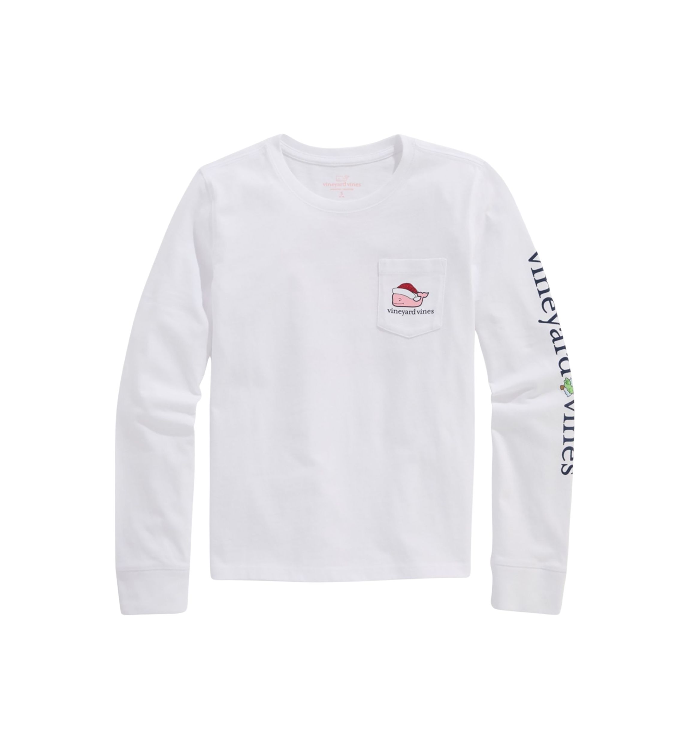 Girls 7-16 Glitter Santa Whale Sweatshirt