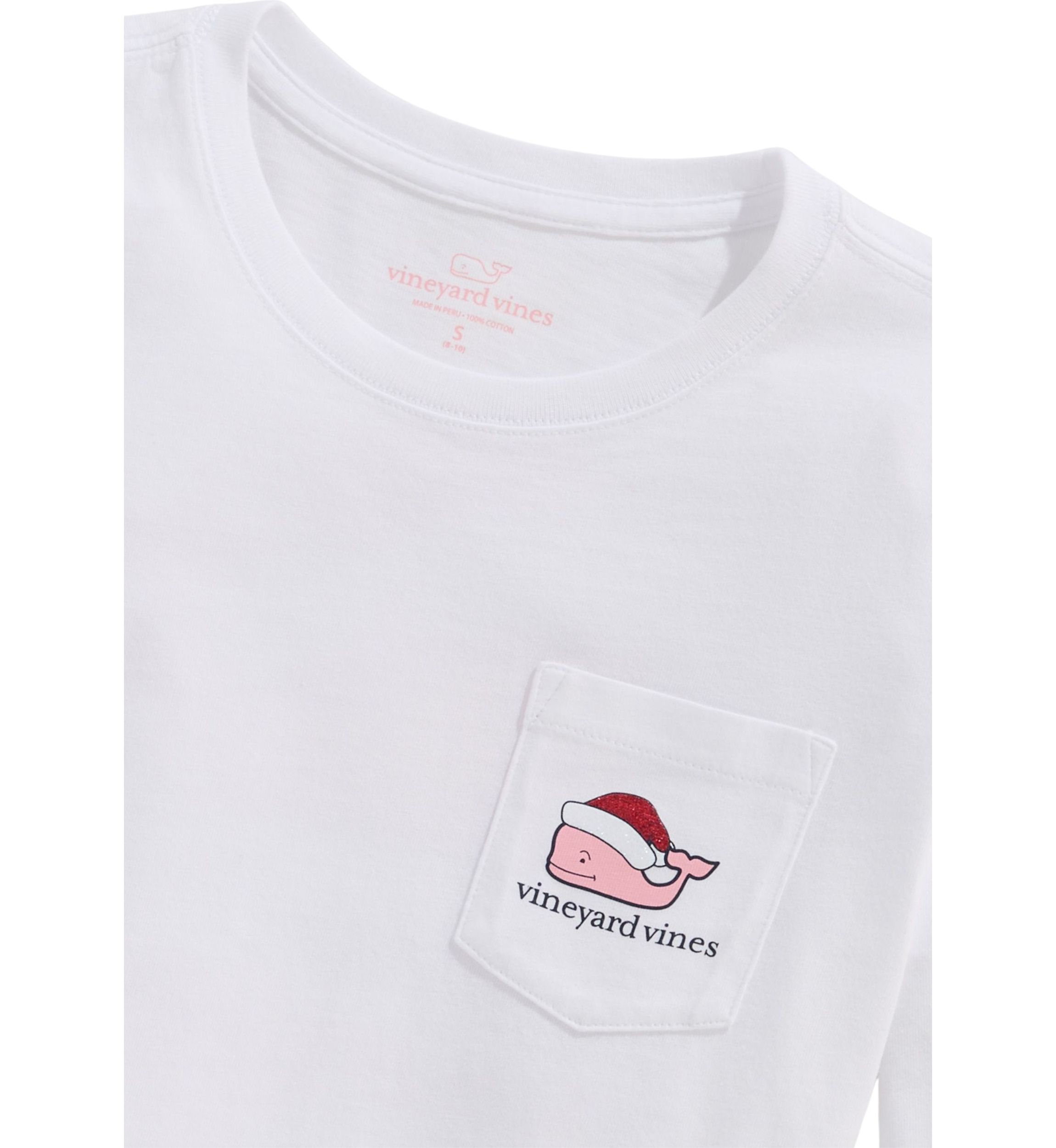 Girls 7-16 Glitter Santa Whale Sweatshirt
