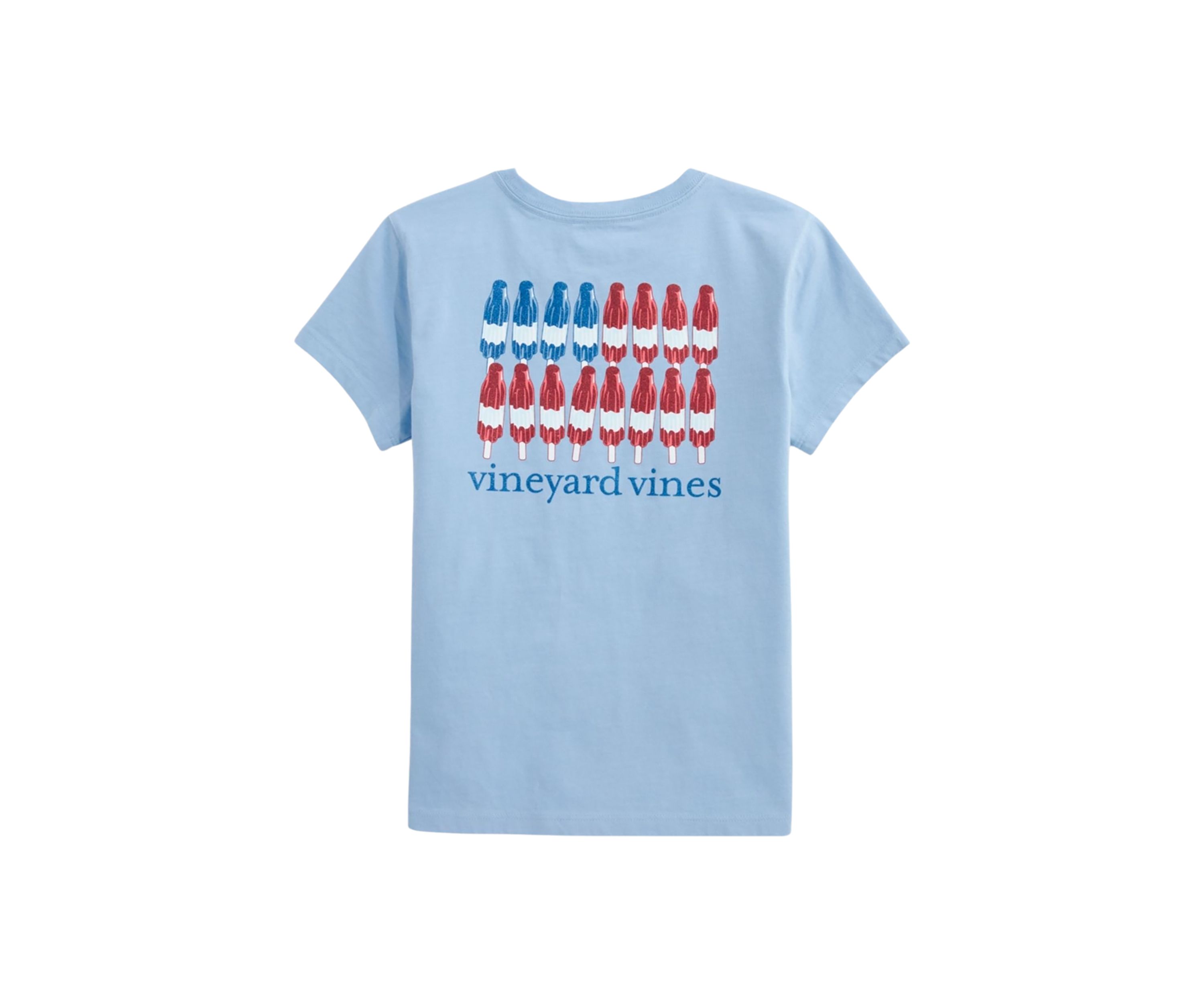 Girls 7-16 Short Sleeve Popsicle Flag Graphic T-Shirt 
