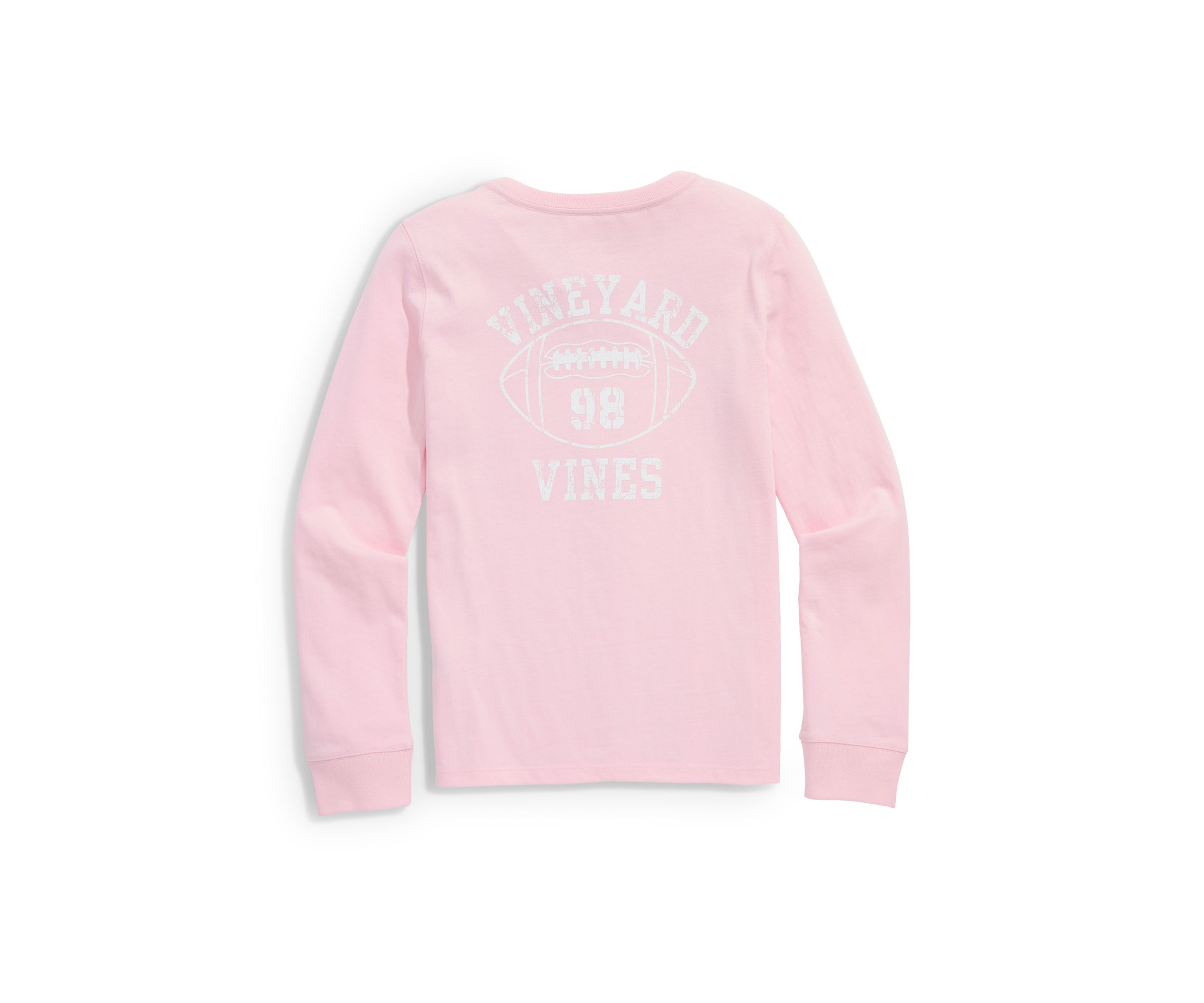 Girls 7-16 Long Sleeve Chest Pocket Football Graphic T-Shirt