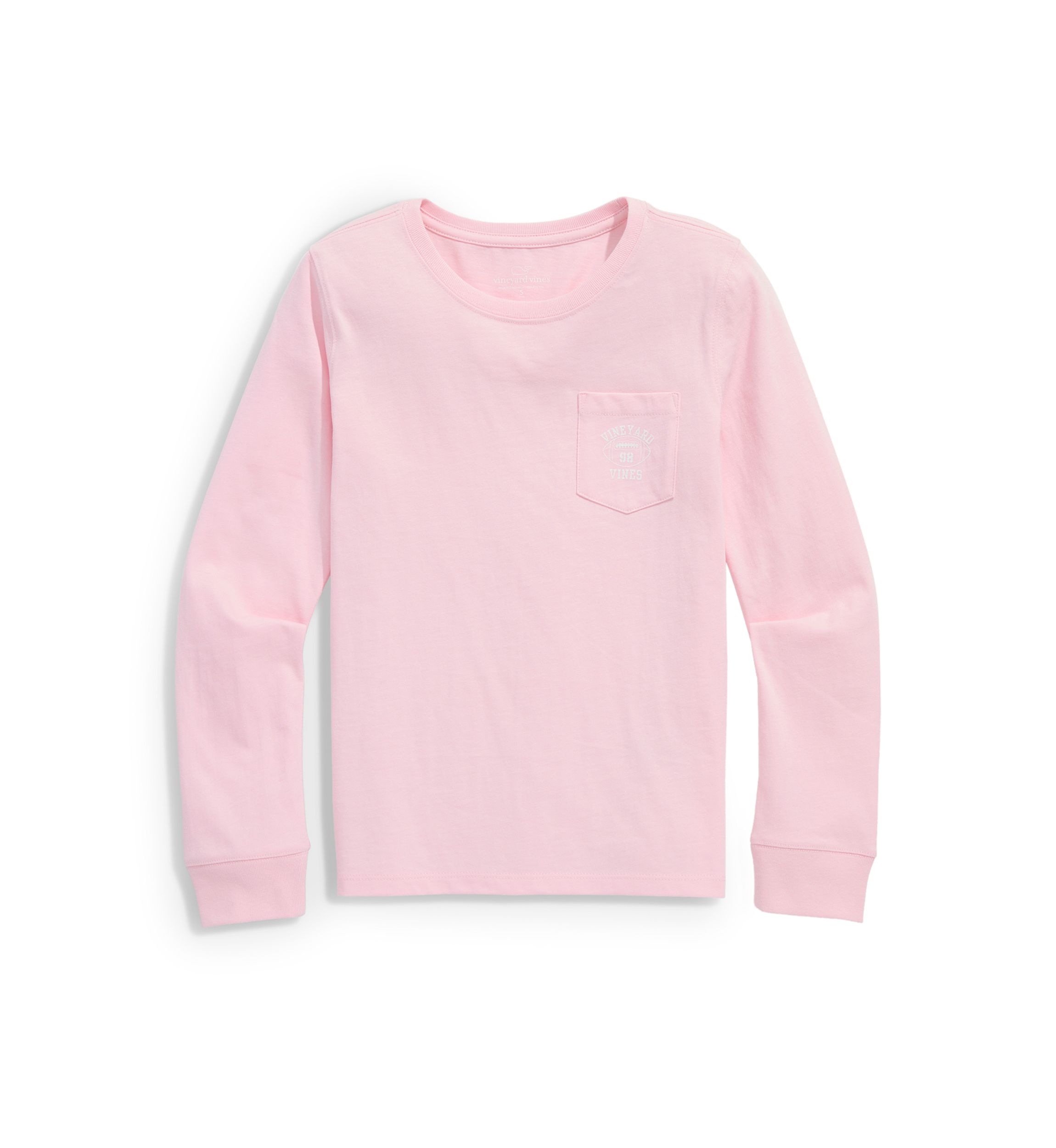 Girls 7-16 Long Sleeve Chest Pocket Football Graphic T-Shirt