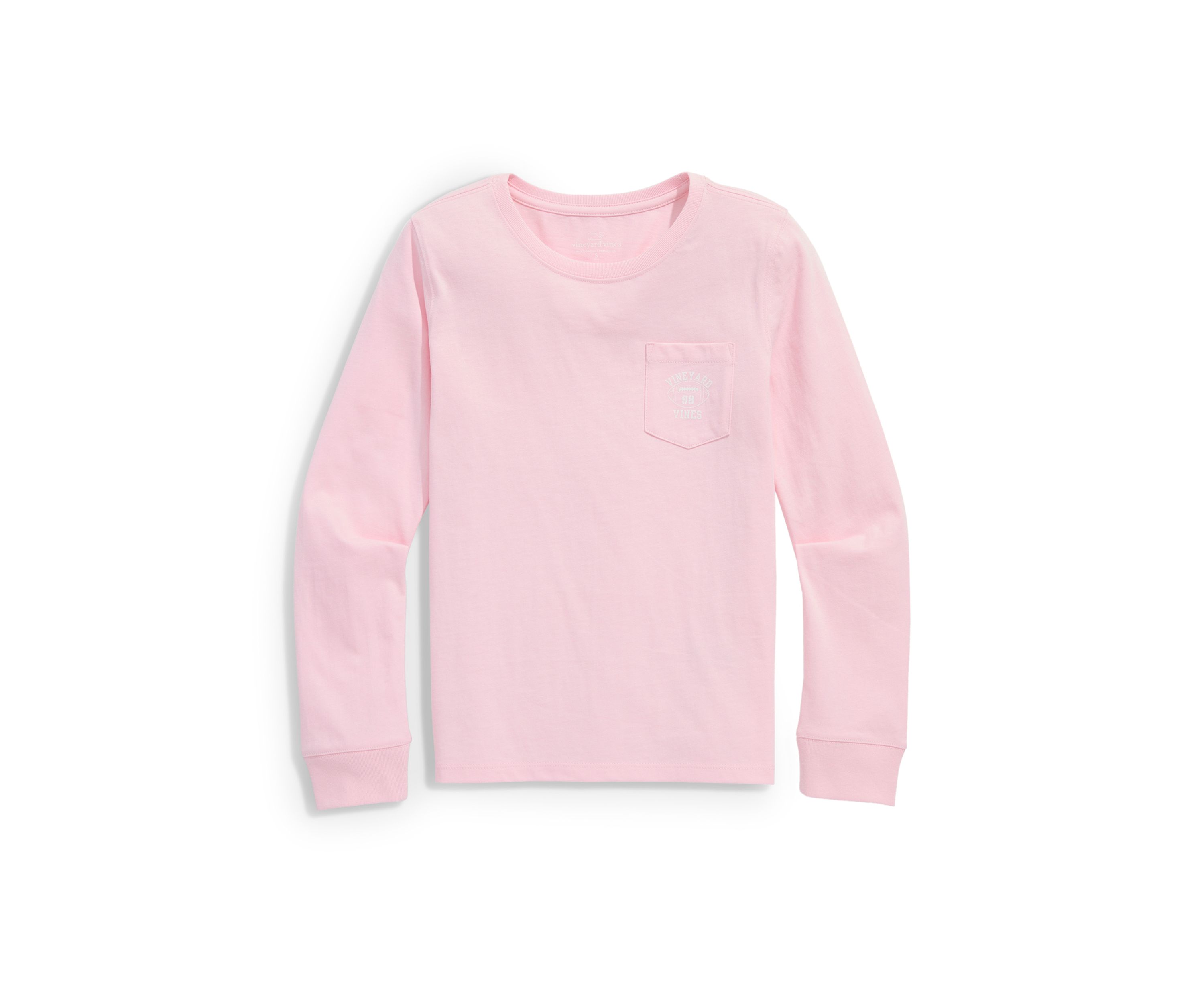 Girls 7-16 Long Sleeve Chest Pocket Football Graphic T-Shirt