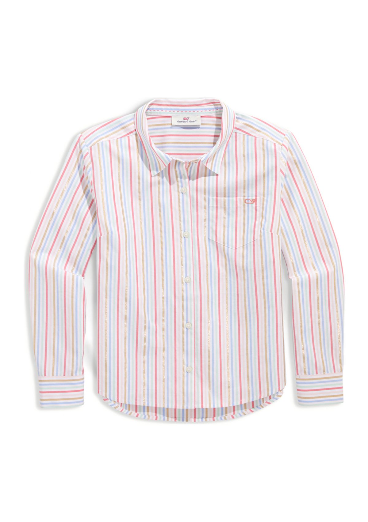 Girls 7-16 Poplin Button Down Shirt