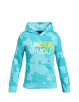 Under Armour Girls Armour Fleece Wordmark Hoodie 