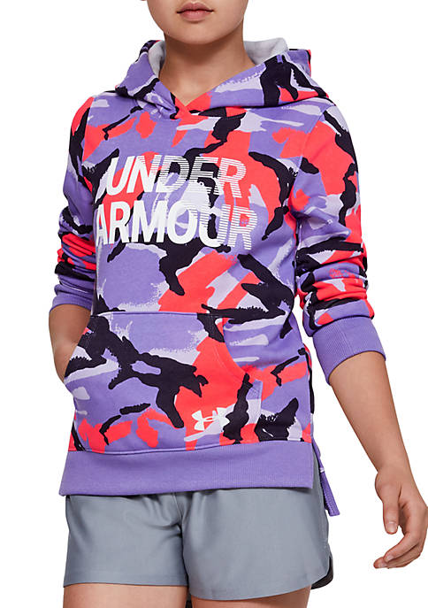 Under Armour® Girls 7-16 UA Rival Fleece Wordmark Hoodie