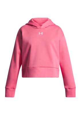 Under Armour Girls 7-16 Transparent Rival Fleece Hoodie