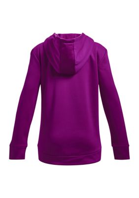 adidas Long Sleeve Cozy Furry Pullover Hoodie - Purple