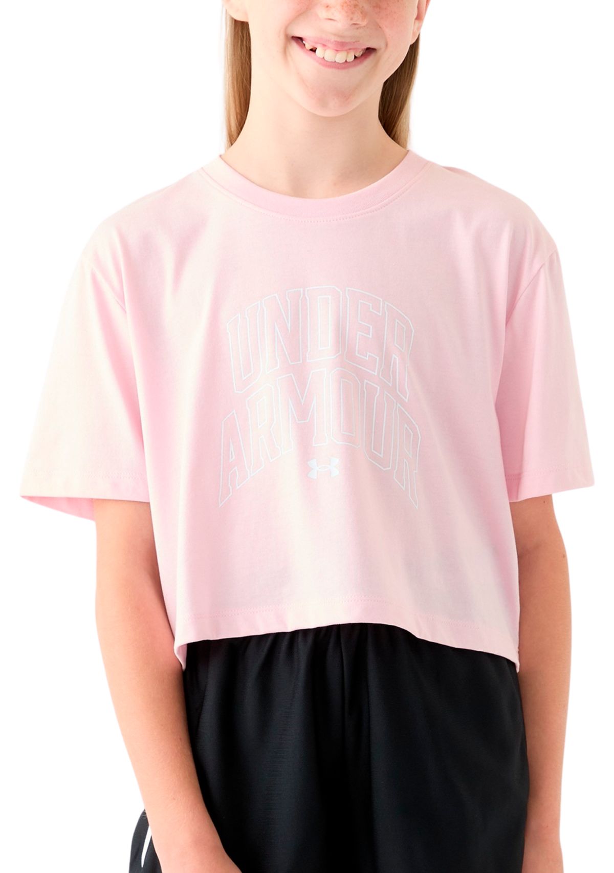 Girls 7-16 Varsity Crop Short Sleeve T-Shirt