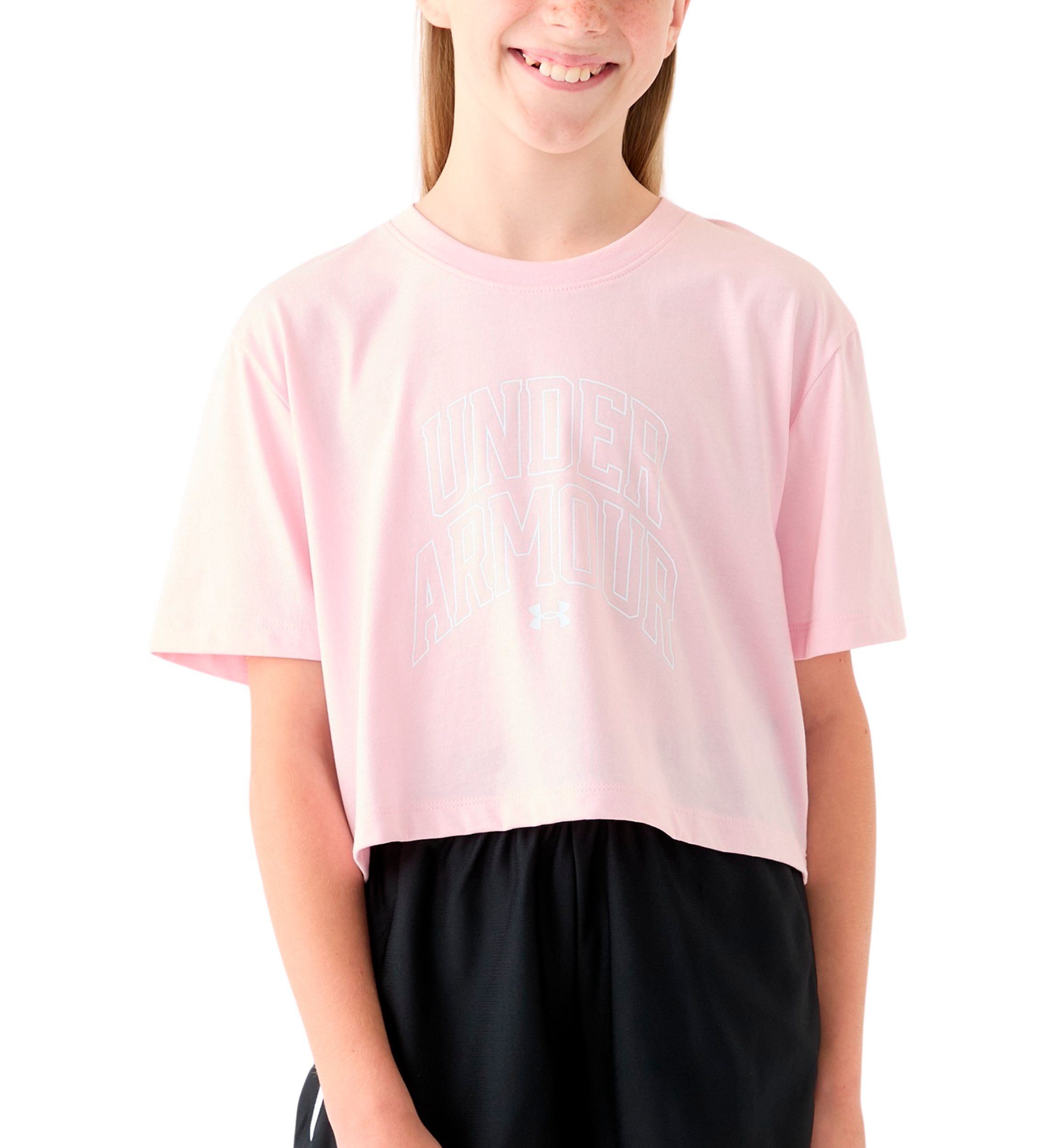 Girls 7-16 Varsity Crop Short Sleeve T-Shirt