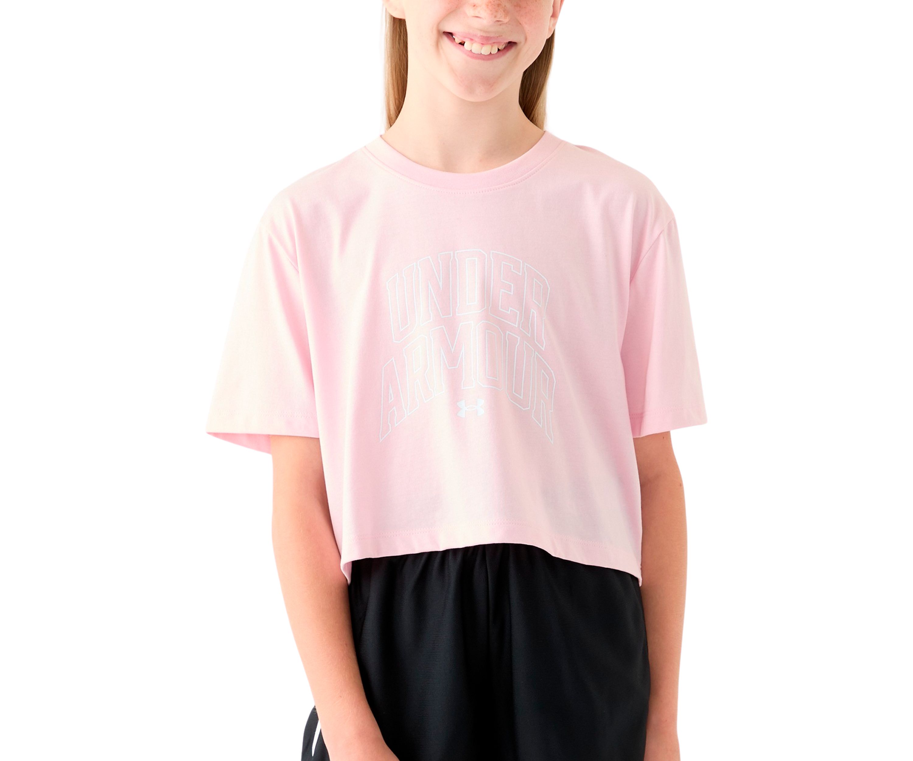Girls 7-16 Varsity Crop Short Sleeve T-Shirt