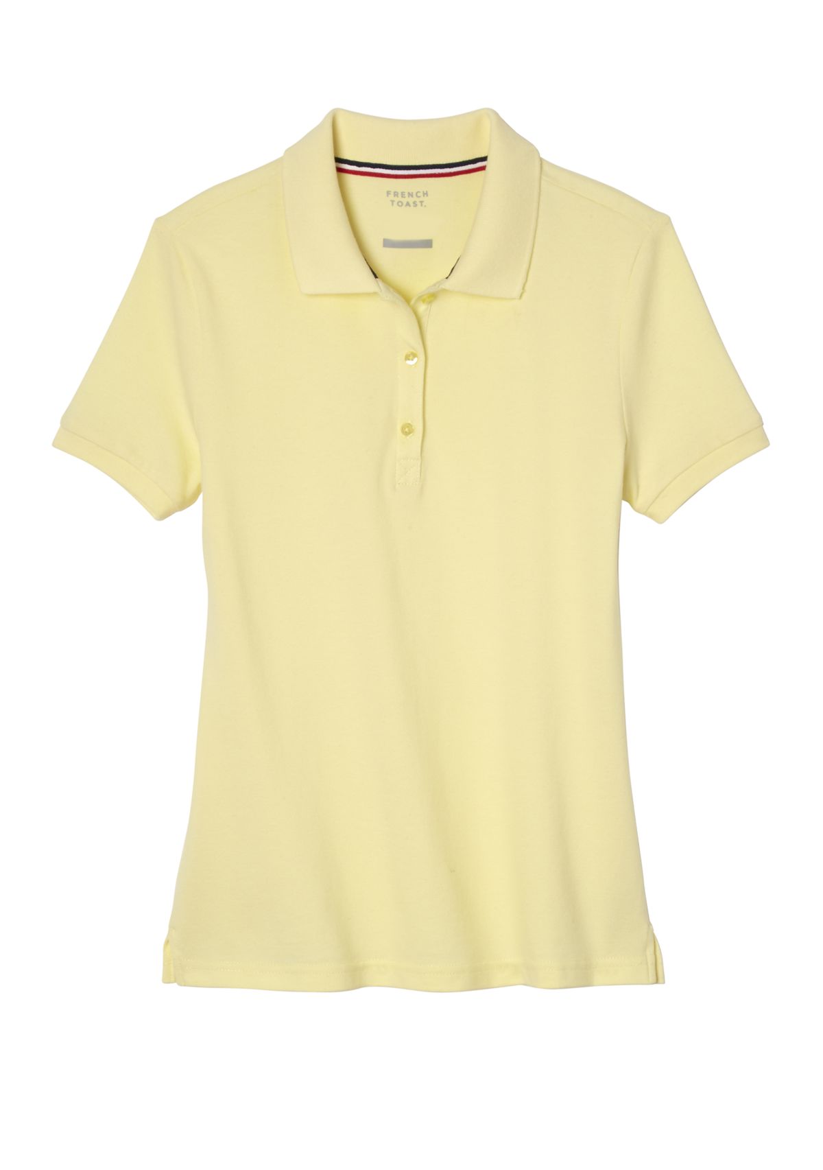 Girls Short Sleeve Stretch Piqué Polo Shirt