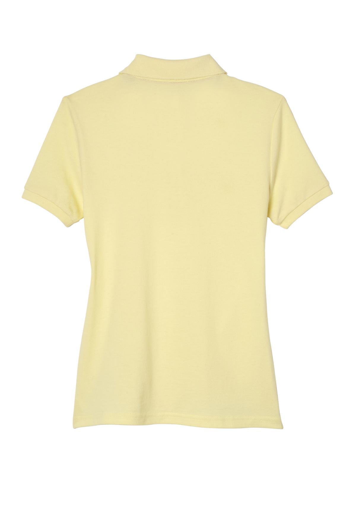 Girls Short Sleeve Stretch Piqué Polo Shirt