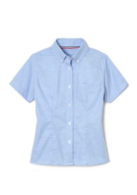 Girls  Short Sleeve Oxford Shirt