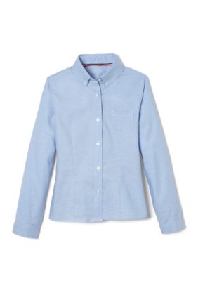 Girls Long Sleeve Oxford Shirt