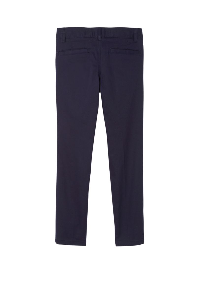 Girls 7-20 Adjustable Waist Stretch Twill Skinny Pants