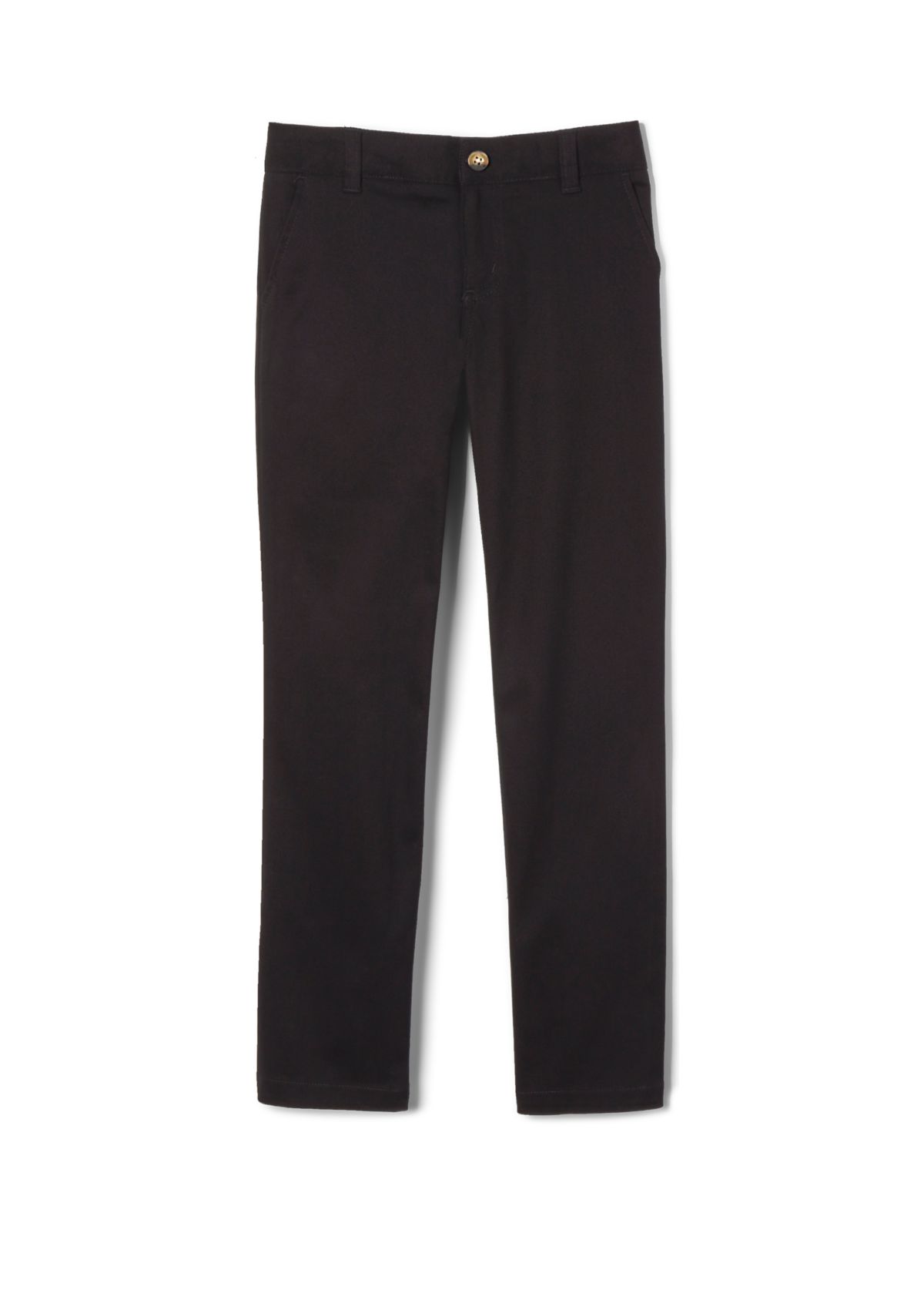 Girls 7-20 Adjustable Waist Stretch Twill Straight Leg Pants