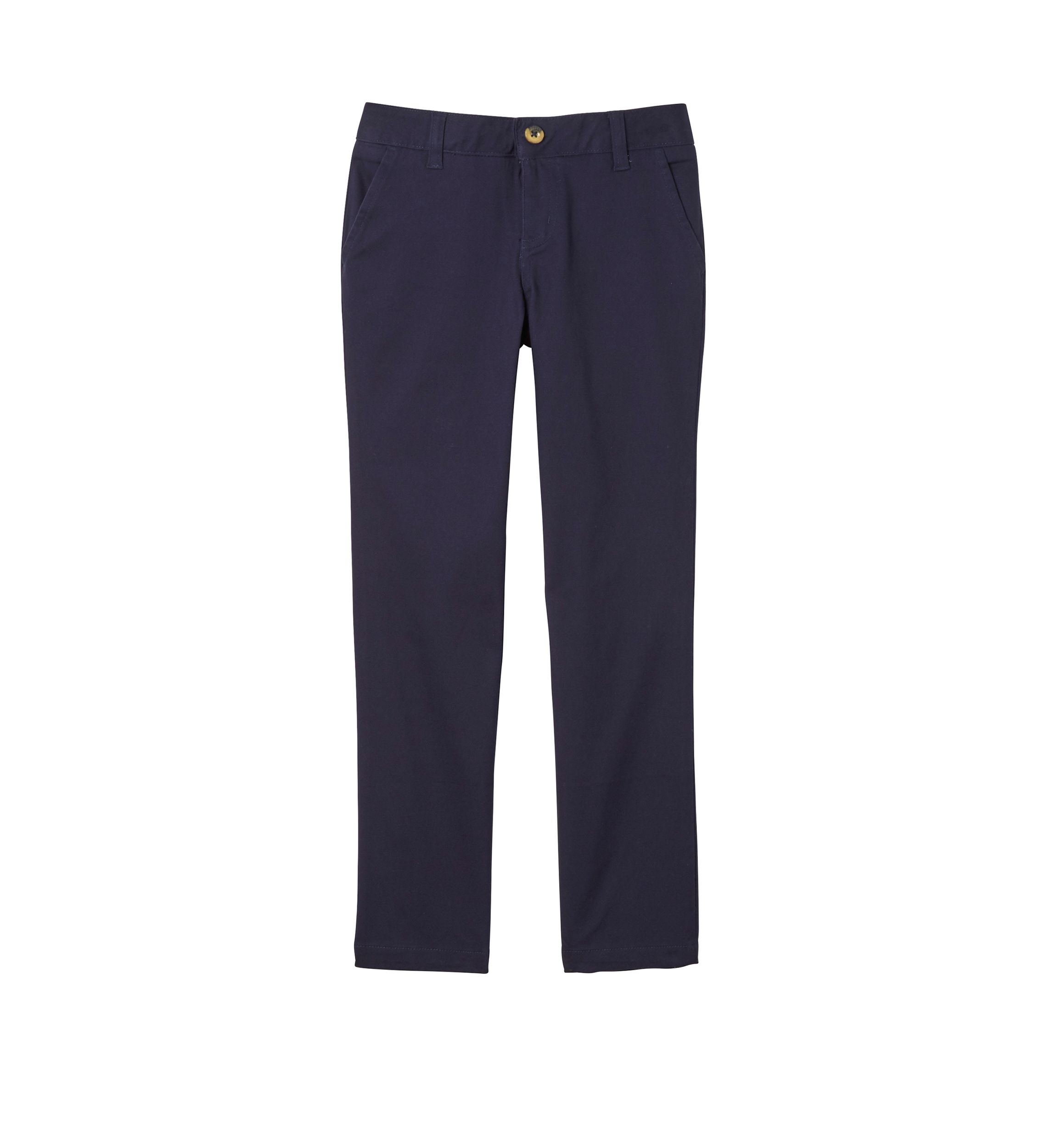 Girls 7-20 Adjustable Waist Stretch Twill Straight Leg Pants
