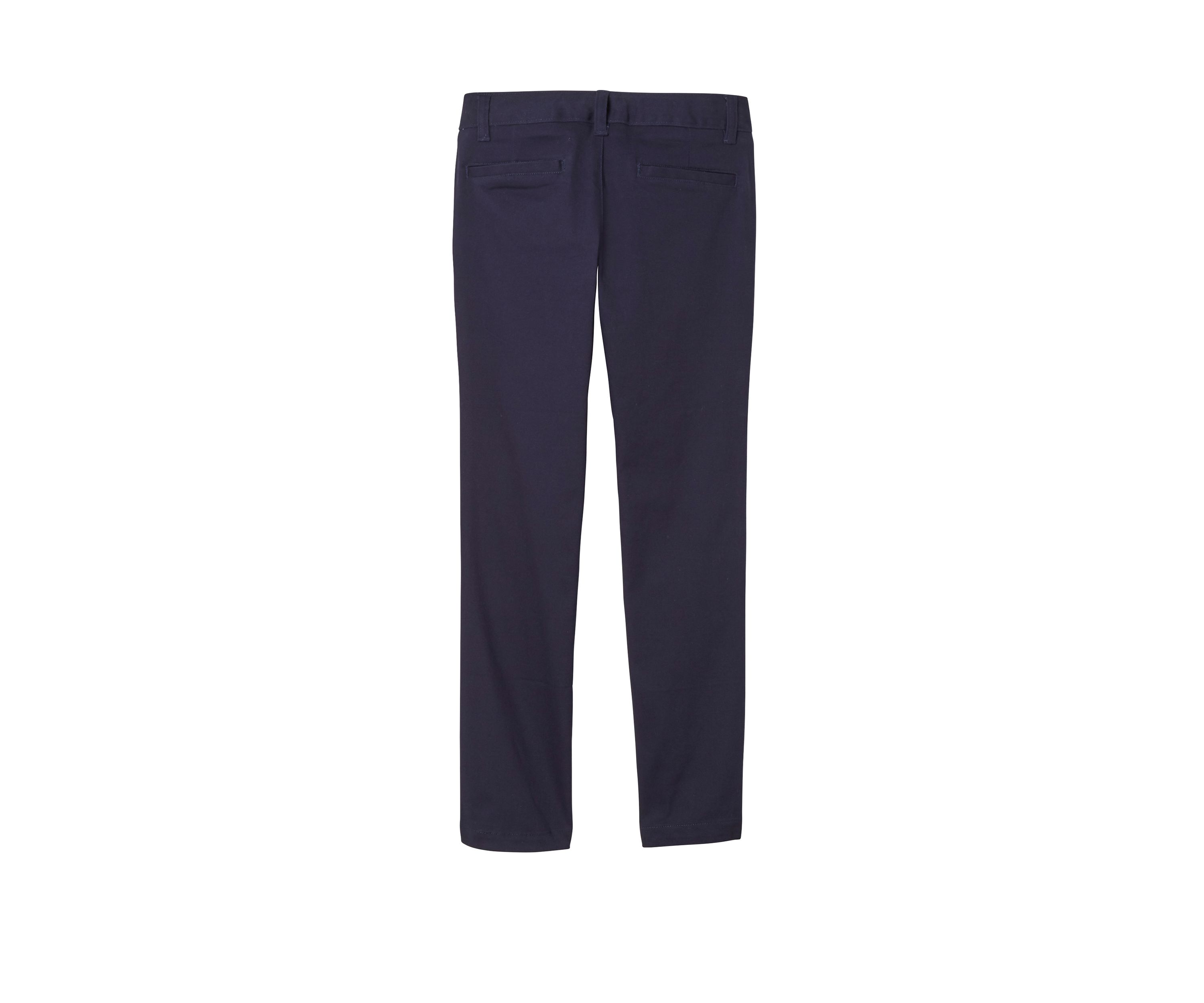 Girls 7-20 Adjustable Waist Stretch Twill Straight Leg Pants