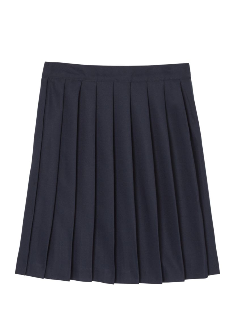 Girls 7-20 Adjustable Waist Mid Length Pleated Skirt