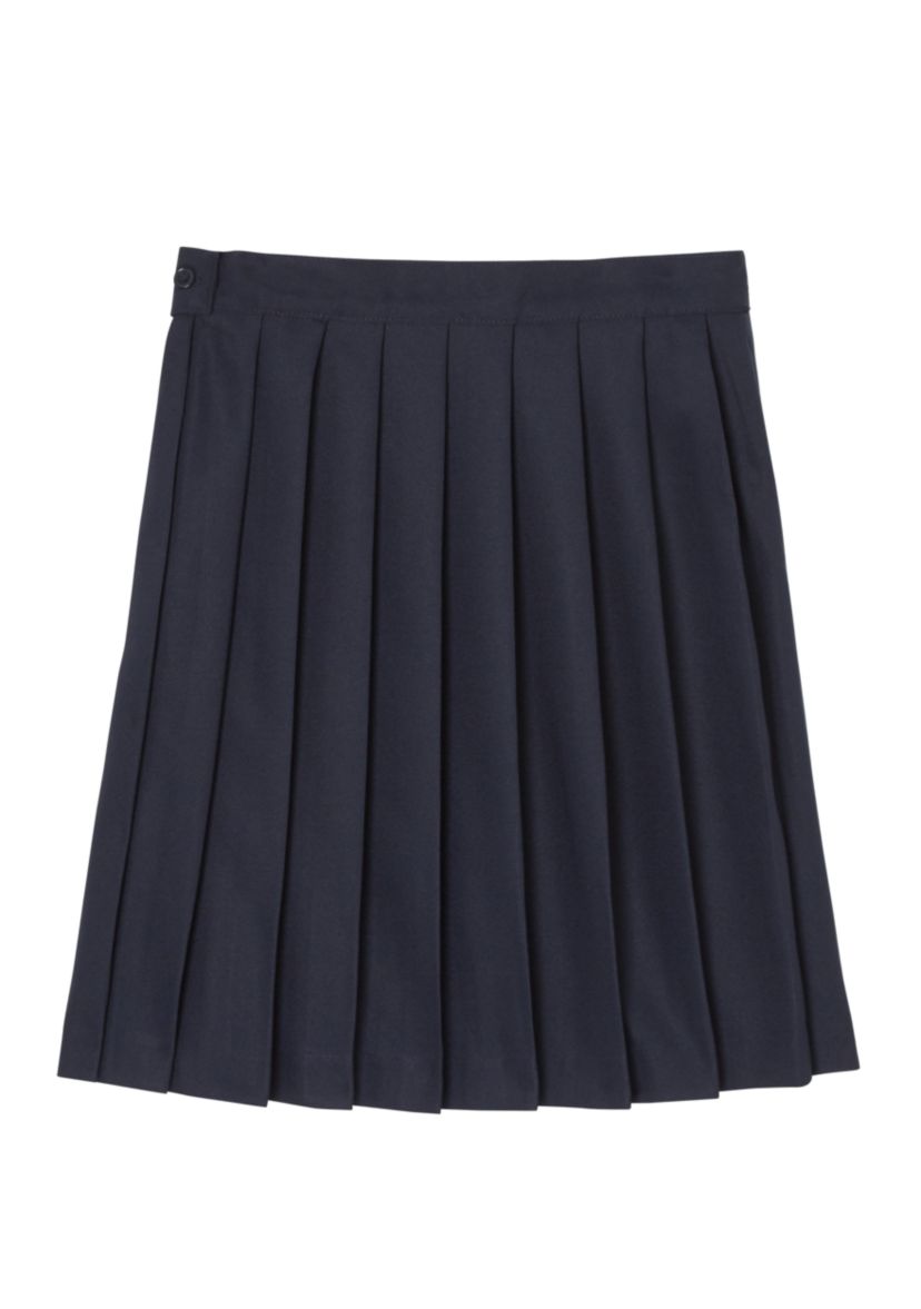 Girls 7-20 Adjustable Waist Mid Length Pleated Skirt