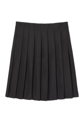 Girls 7-20 Adjustable Waist Mid Length Pleated Skirt